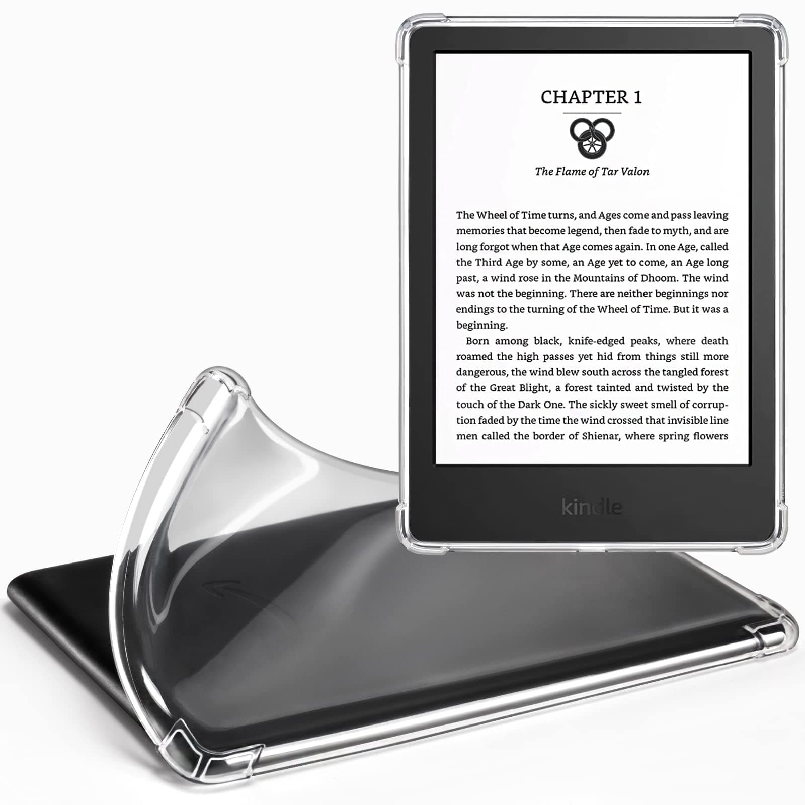 – CoBak Clear Case Exclusively for 6 Inch Kindle 2024 and 2022 Releases (11th Generation) - Ultra Slim Soft TPU Transparent Cover, Lightweight and Durable Protection