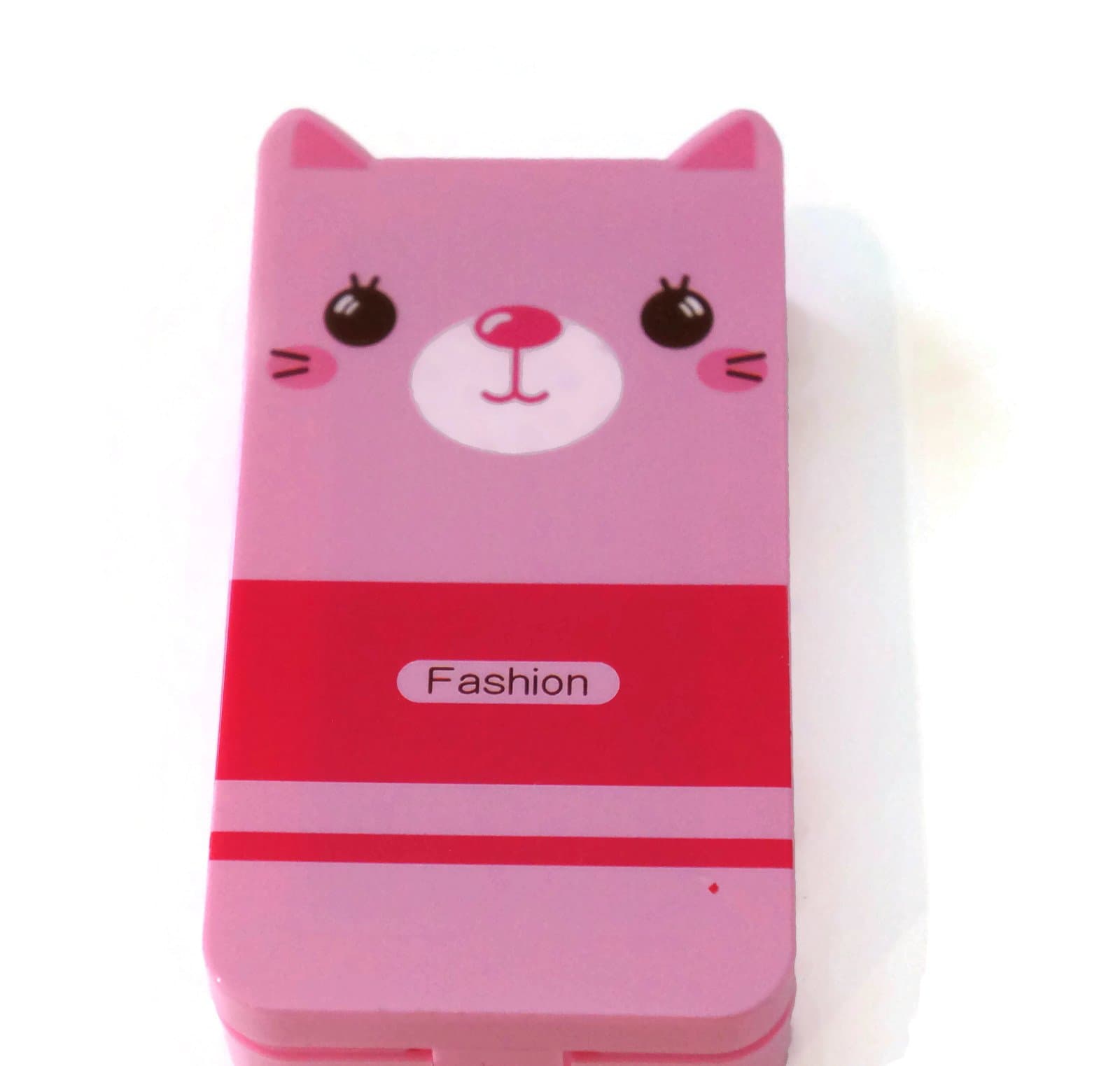 Deluxe Set Traveling Kawaii Compact Lens Contact Case with Building in Mirror.