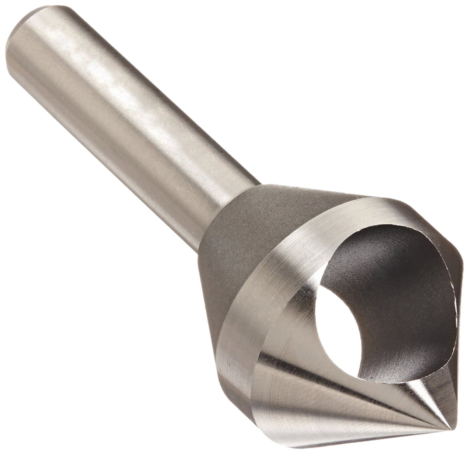 KEO 53512 Cobalt Steel Single-End Countersink, Uncoated (Bright) Finish, 82 Degree Point Angle, Round Shank, 5/16" Shank Diameter, 1/2" Body Diameter