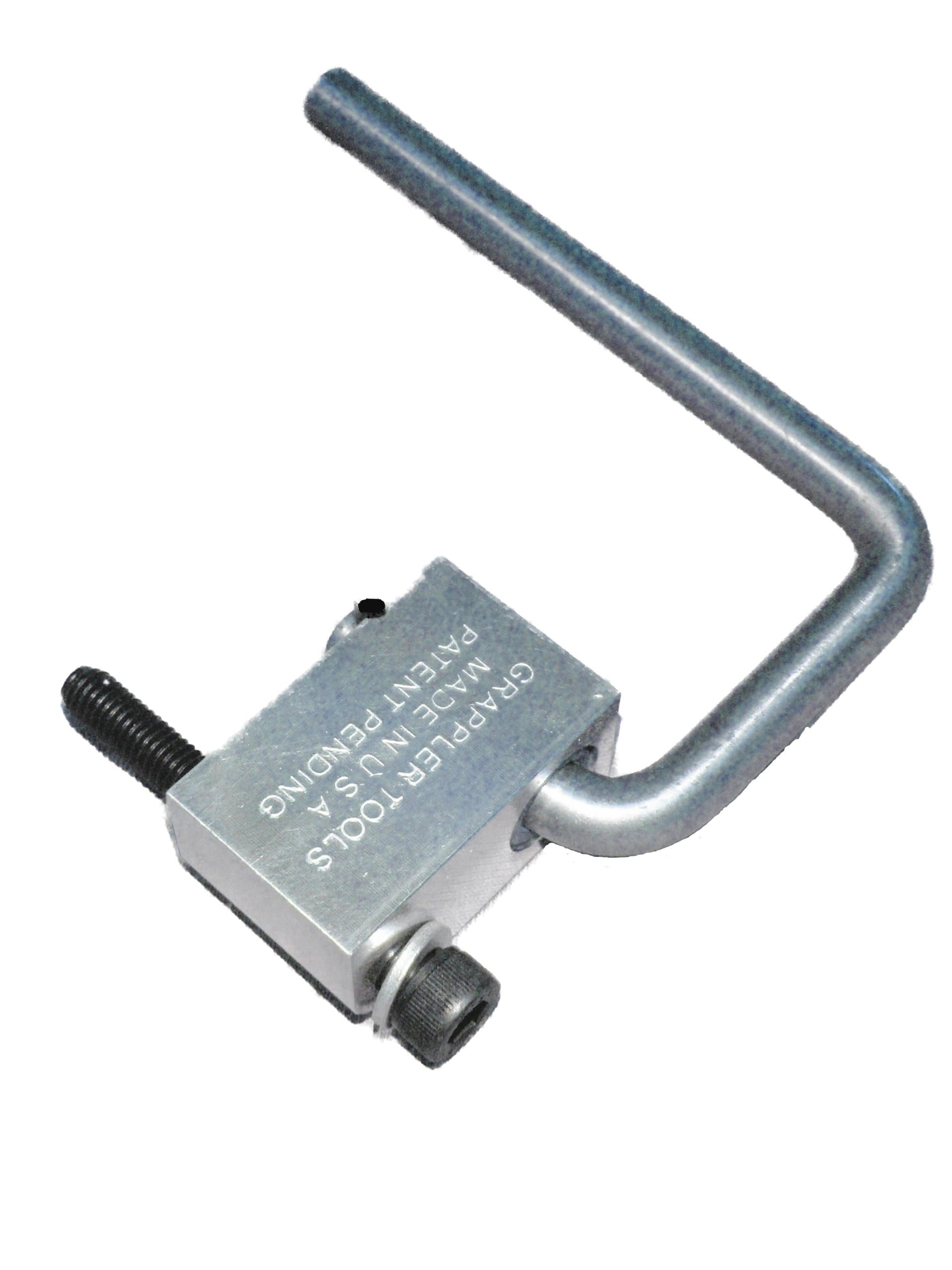 NAIL GUN HOOK! HANG YOUR GUN EVERYWHERE! UP TO 2 1/2" MATERIAL! VERTICAL STUDS! LADDERS! UP TO 45" RAFTERS! PRO QUALITY MADE IN THE U.S.A.