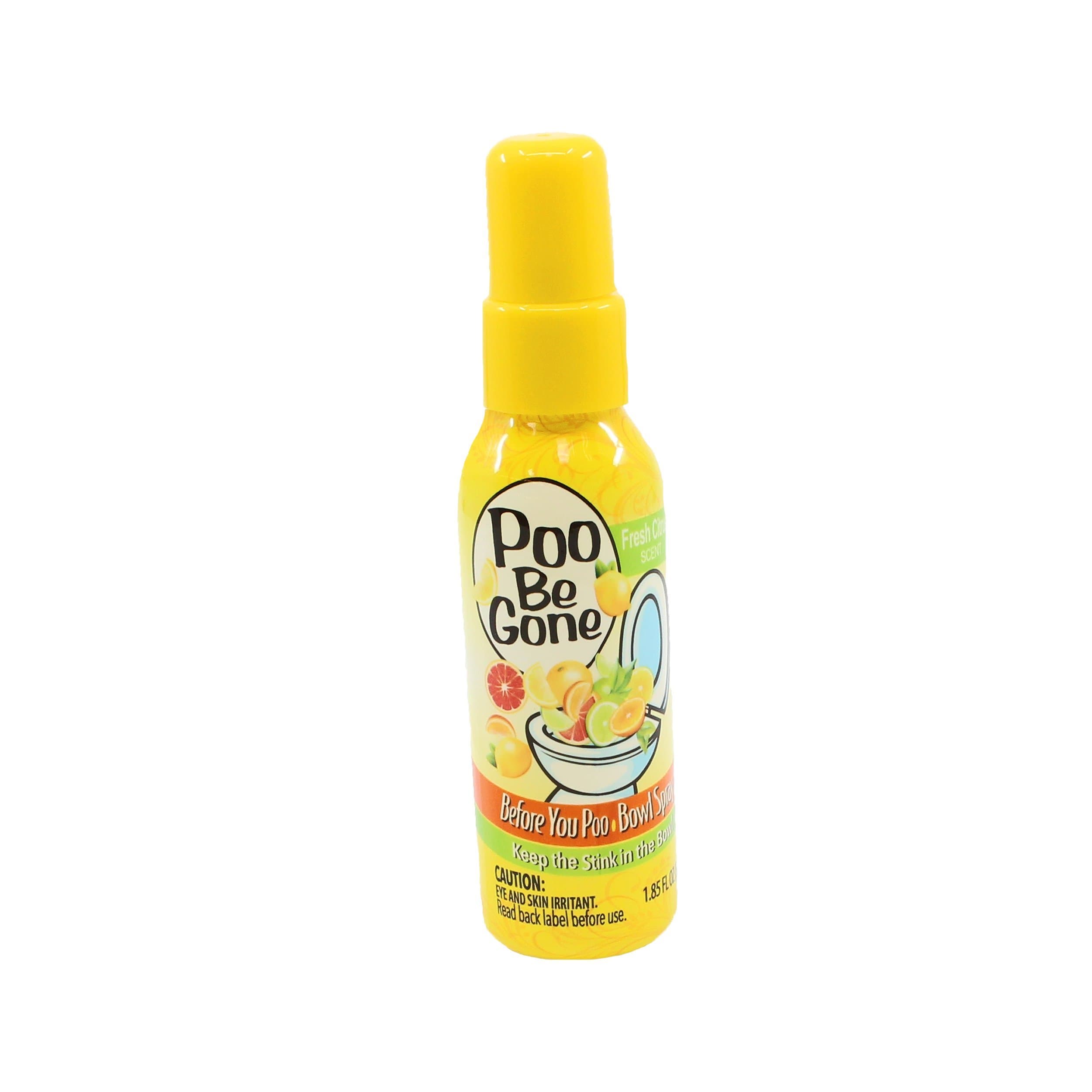 Poo Be Gone Toilet Spray 1.85oz - Before You Go Toilet Bathroom Deodorizer - Fresh Citrus Scent (2)