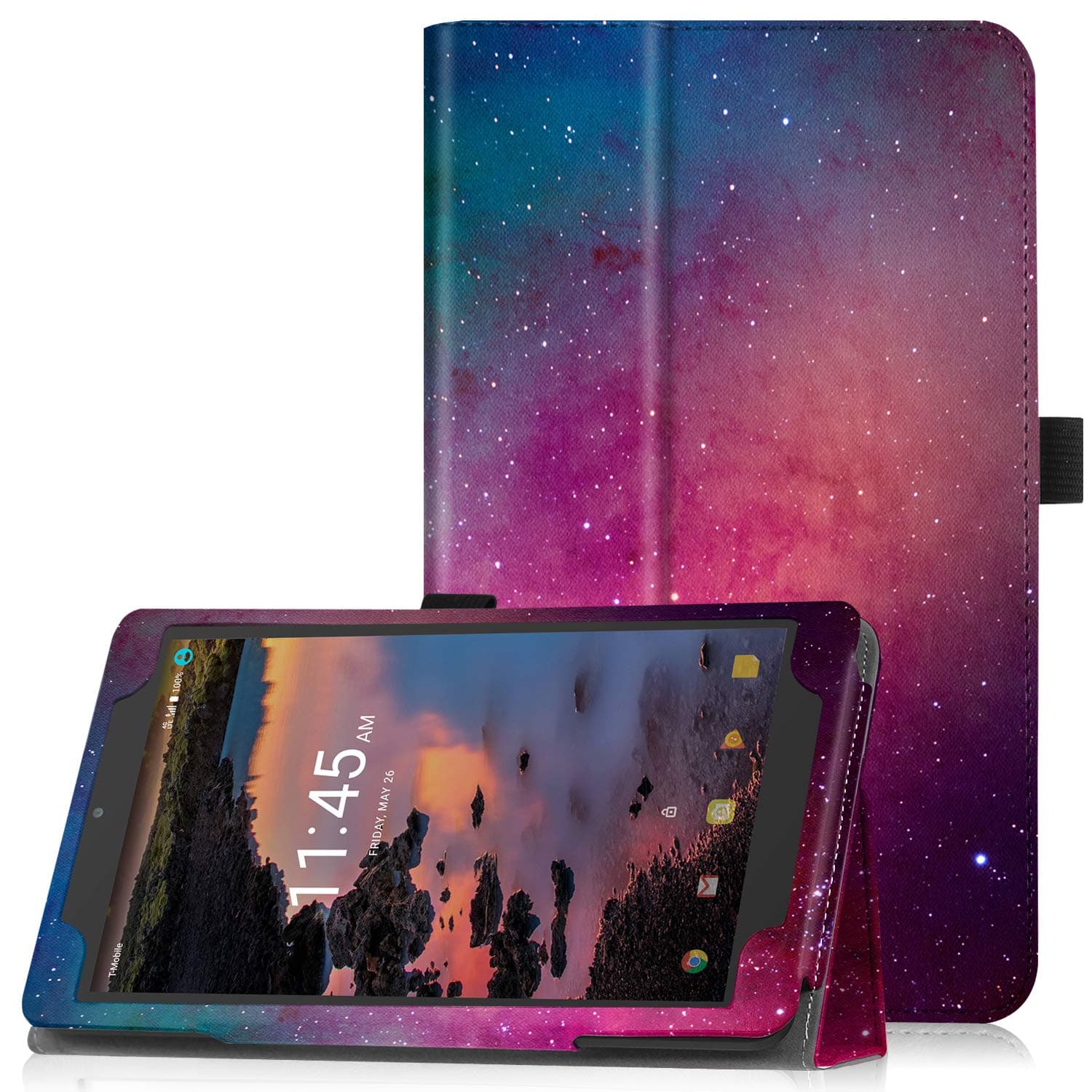 Famavala Case Cover for 8" T-Mobile Alcatel Joy Tab 2019 / 3T 2018 / A30 2017 Tablet [Not fit Alcatel Joy Tab 2 2020]（GalaPink）