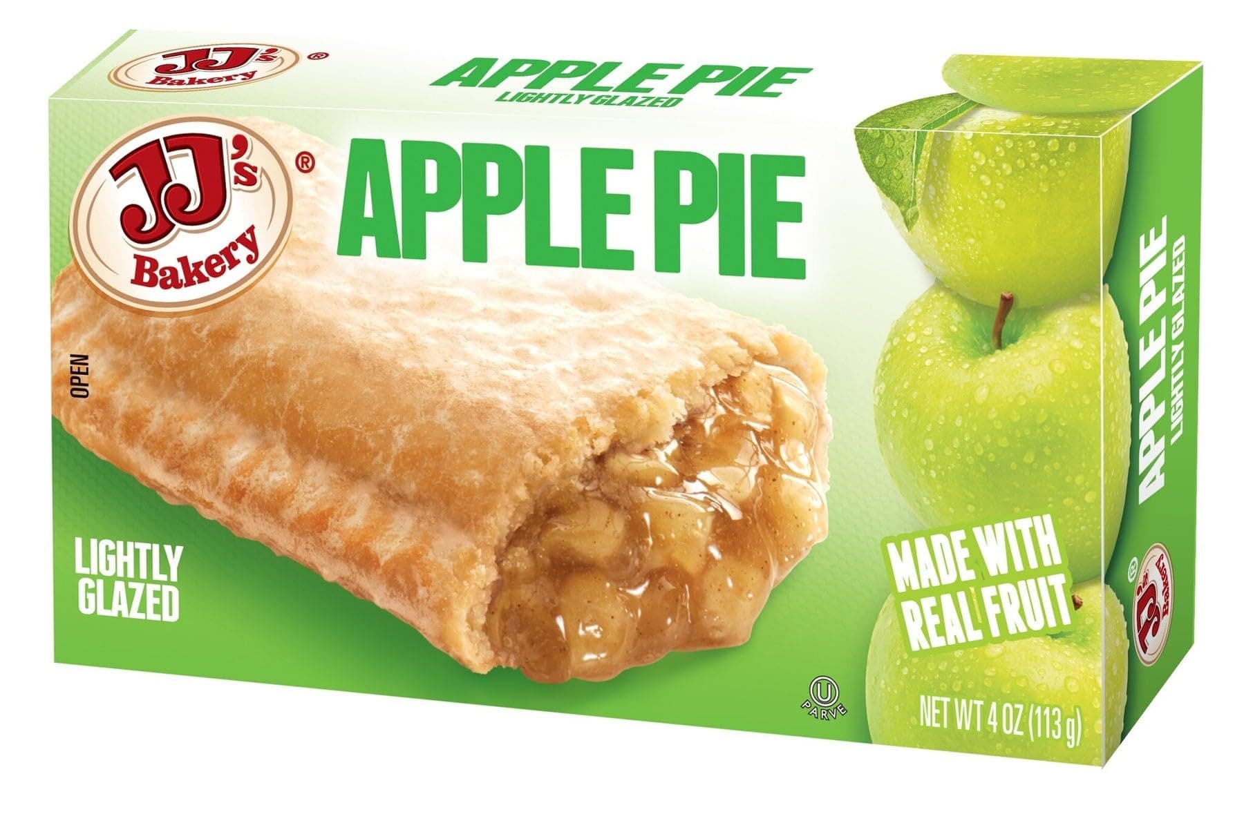 Apple Snack Pies, Individual Dessert, Fresh-Baked, Perfect for Snacks, Nut-Free, Kosher Parve, 4 Oz Each (Pack of 6)