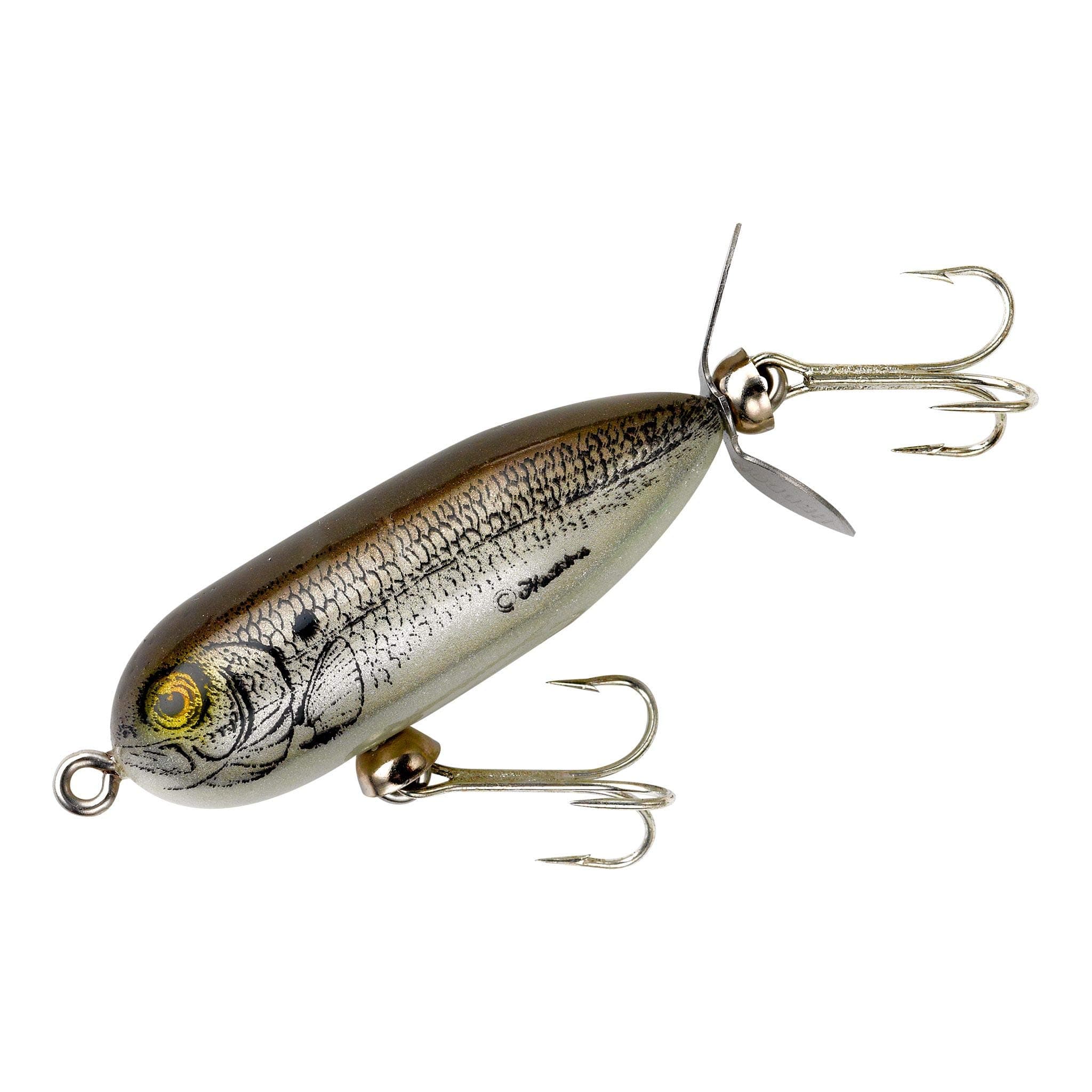 HeddonTorpedo Prop-Bait Topwater Fishing Lure with Spinner Action