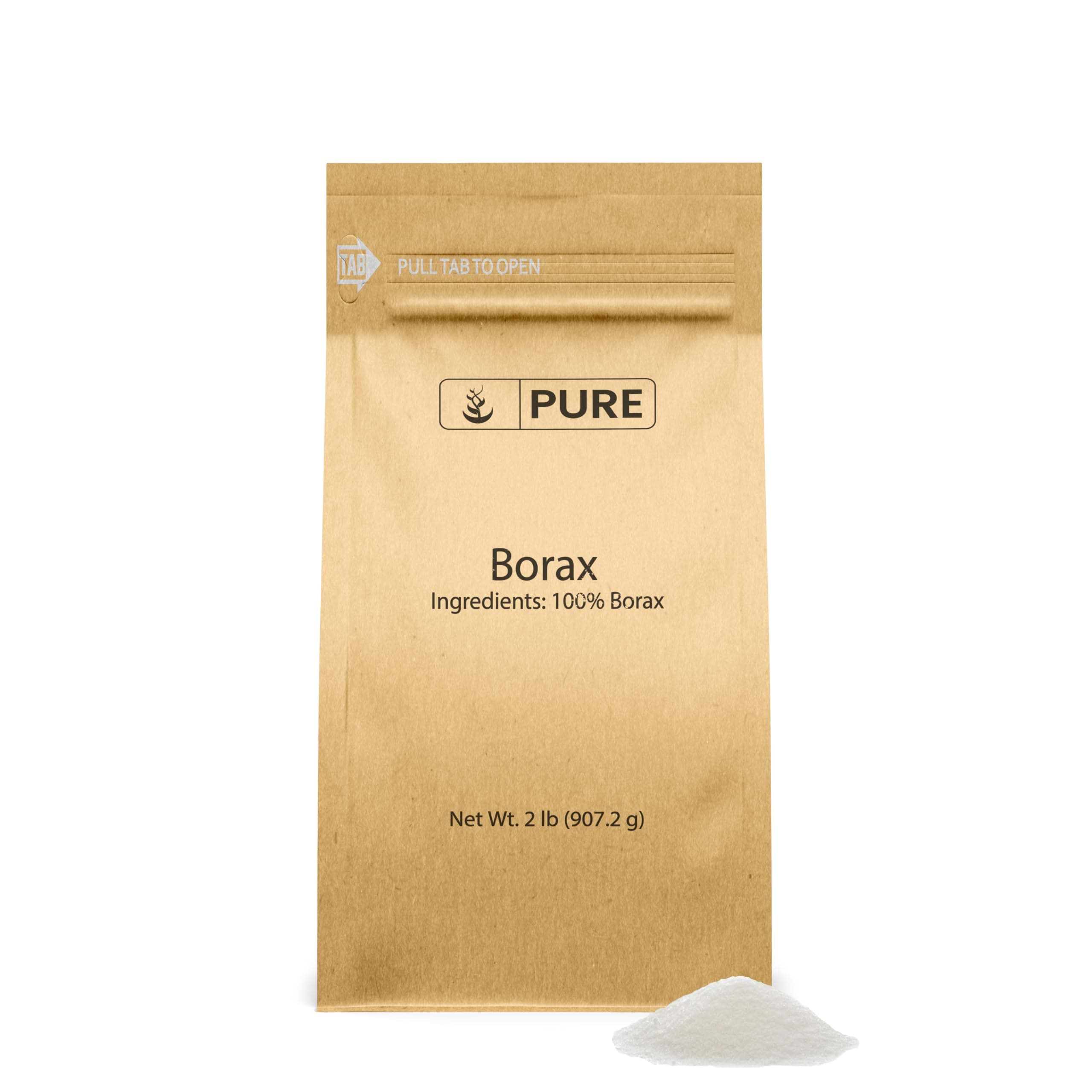 PURE ORIGINAL INGREDIENTS Borax Powder (2 lb.), Pure Borax, Multipurpose Cleaning Agent, Ideal Slime