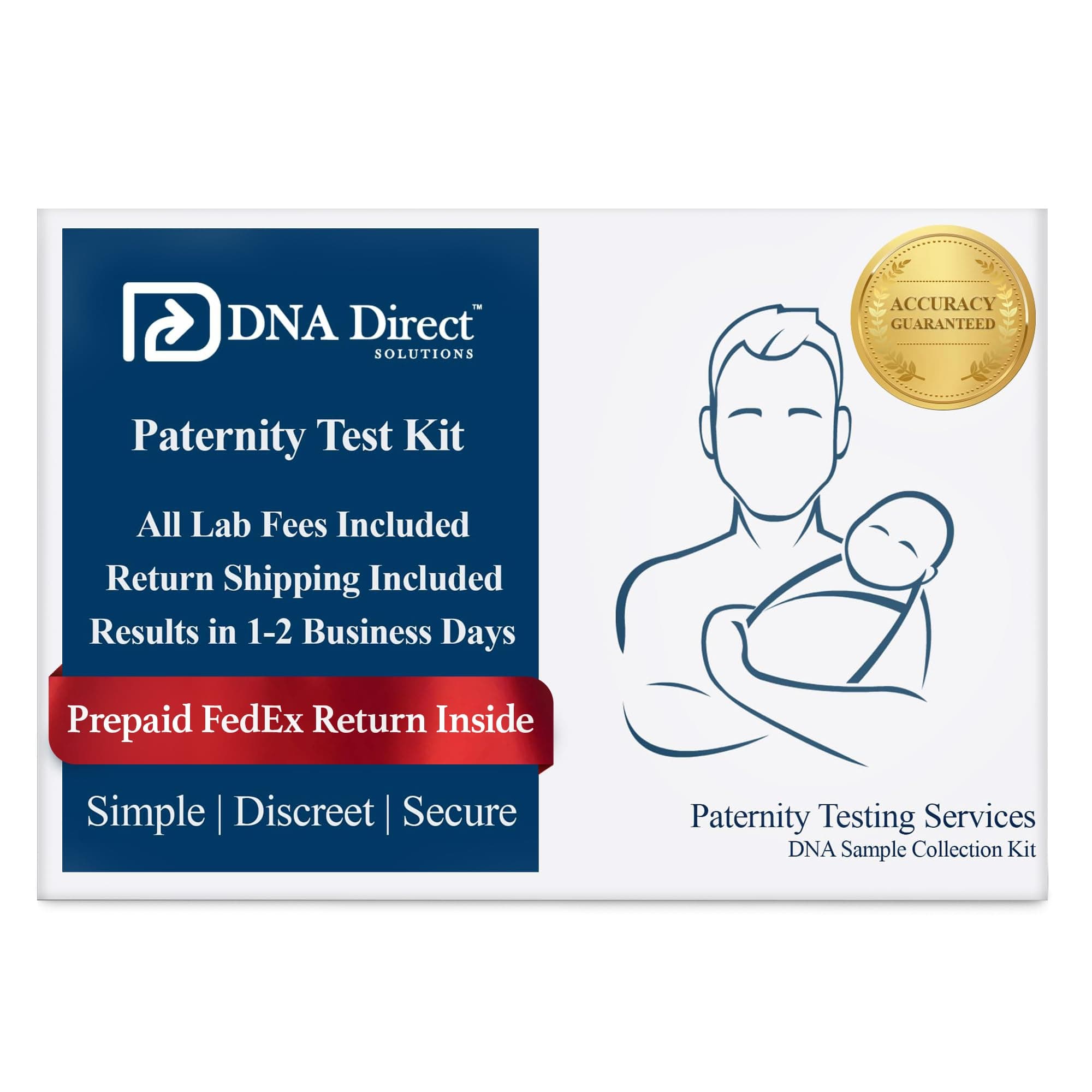 Paternity Test Kit All Lab Fees and Shipping to Lab Included