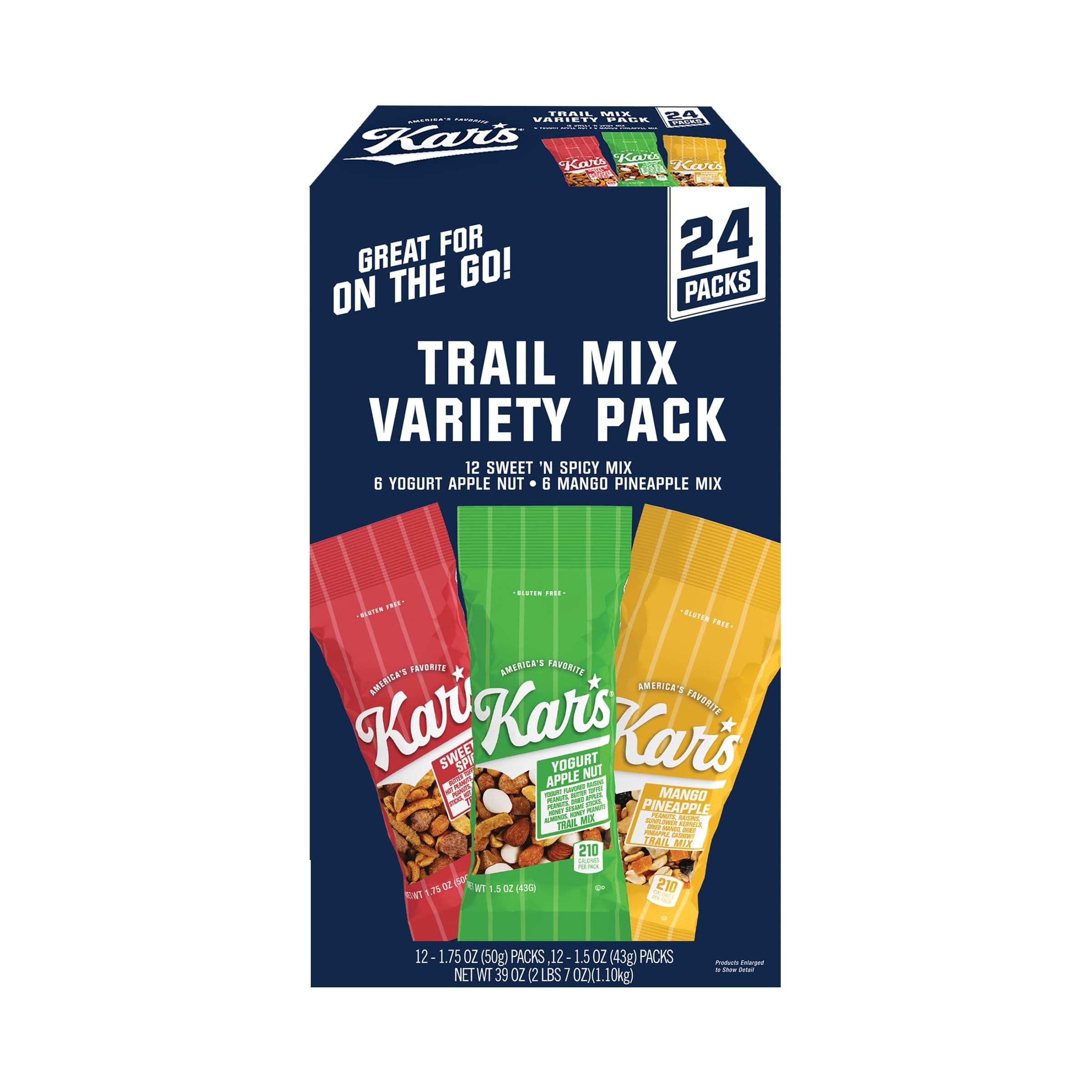 Trail Mix Variety Pack 24 Bags 2.375lb