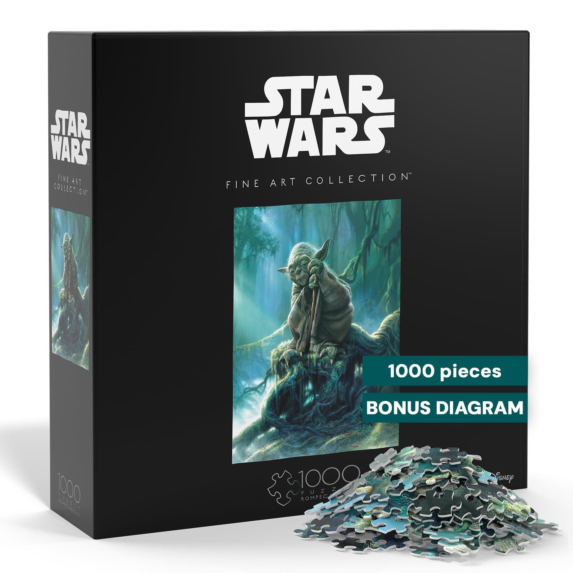 Buffalo Games - Star Wars - Yoda - 1000 Piece Jigsaw Puzzle For Adults -Challenging Puzzle Perfect for Game Nights - Finished Size is 26.75 x 19.75