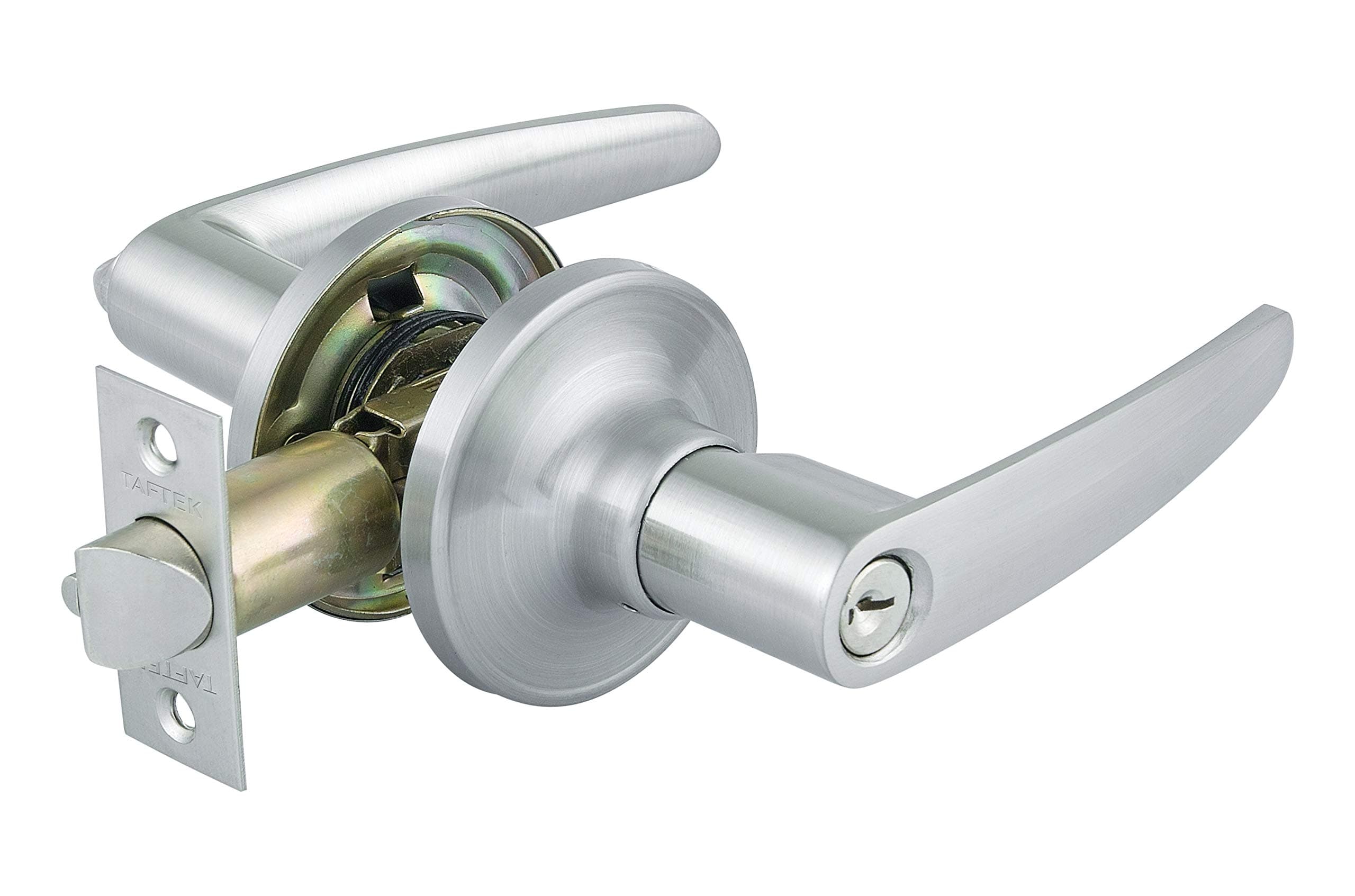 AML201 Straight Entry Lever Door Lock in Satin Nickel
