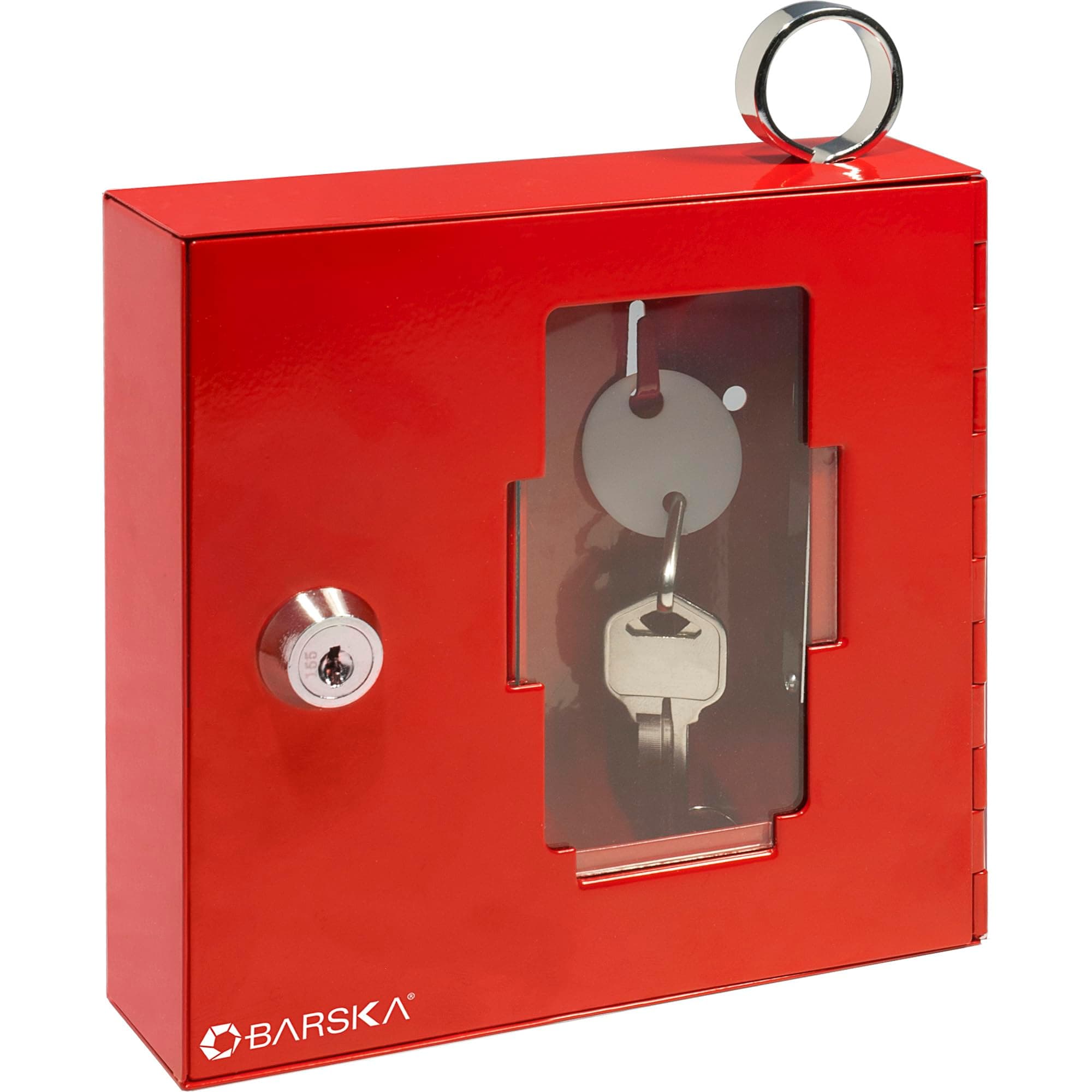 BARSKA Breakable Emergency Key Box, Red, Small