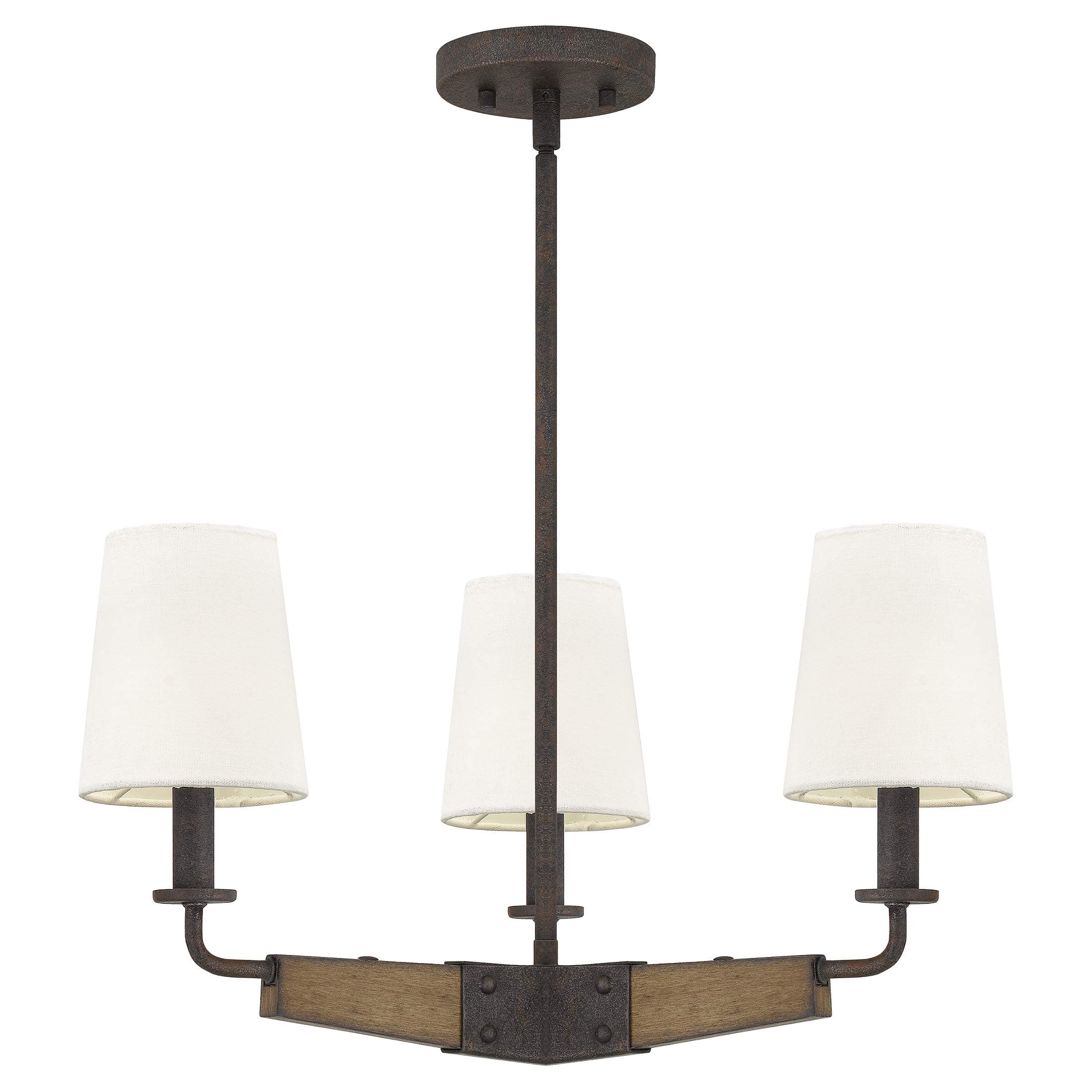 Ashley Harbour DS19291B Boyd Chandelier, Rustic Black