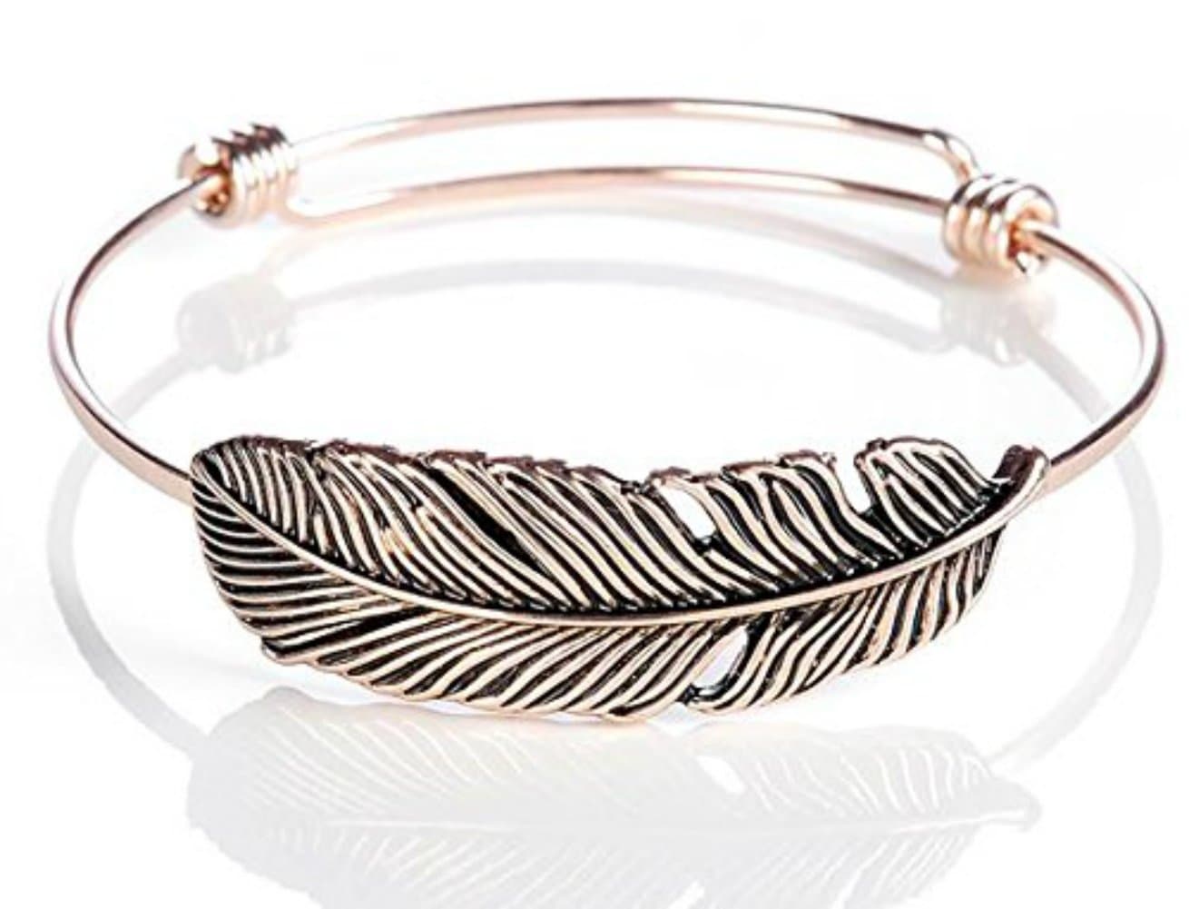 Thoughts To Share Expandable Feather Bracelet, Freedom