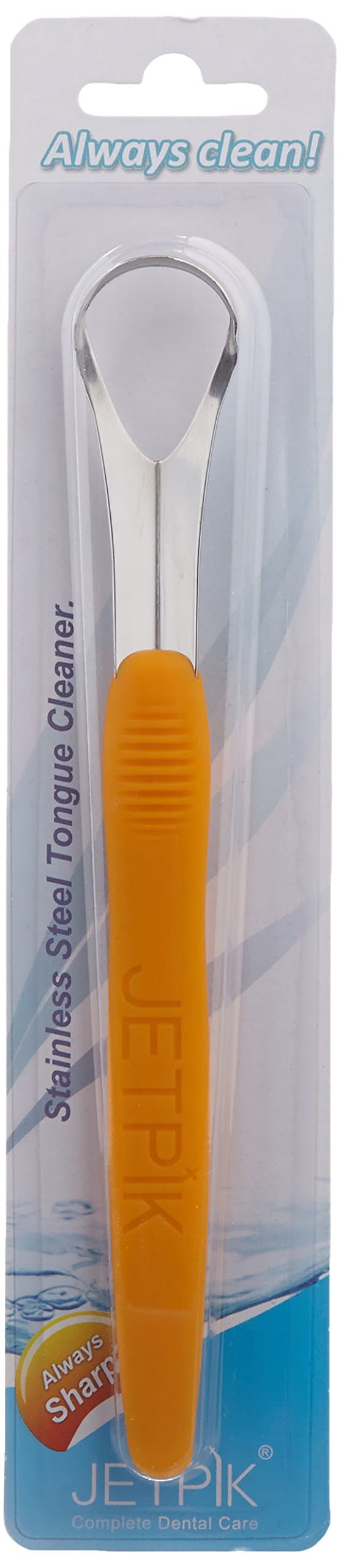 JETPIKJA05 094 Tongue Cleaner Stainless Steel with Silicone Handle
