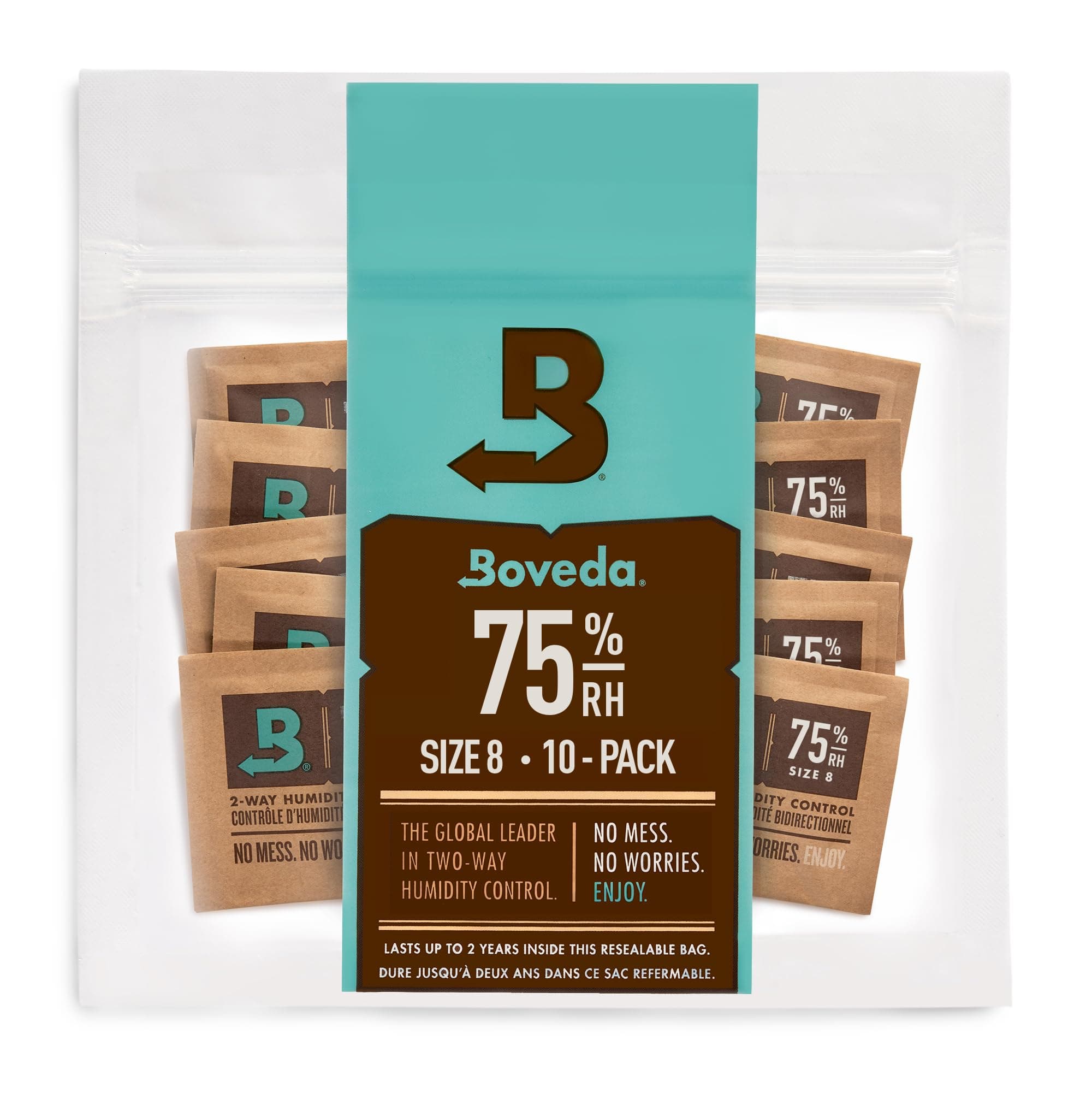 Boveda 75%, Size 8, 10 Count