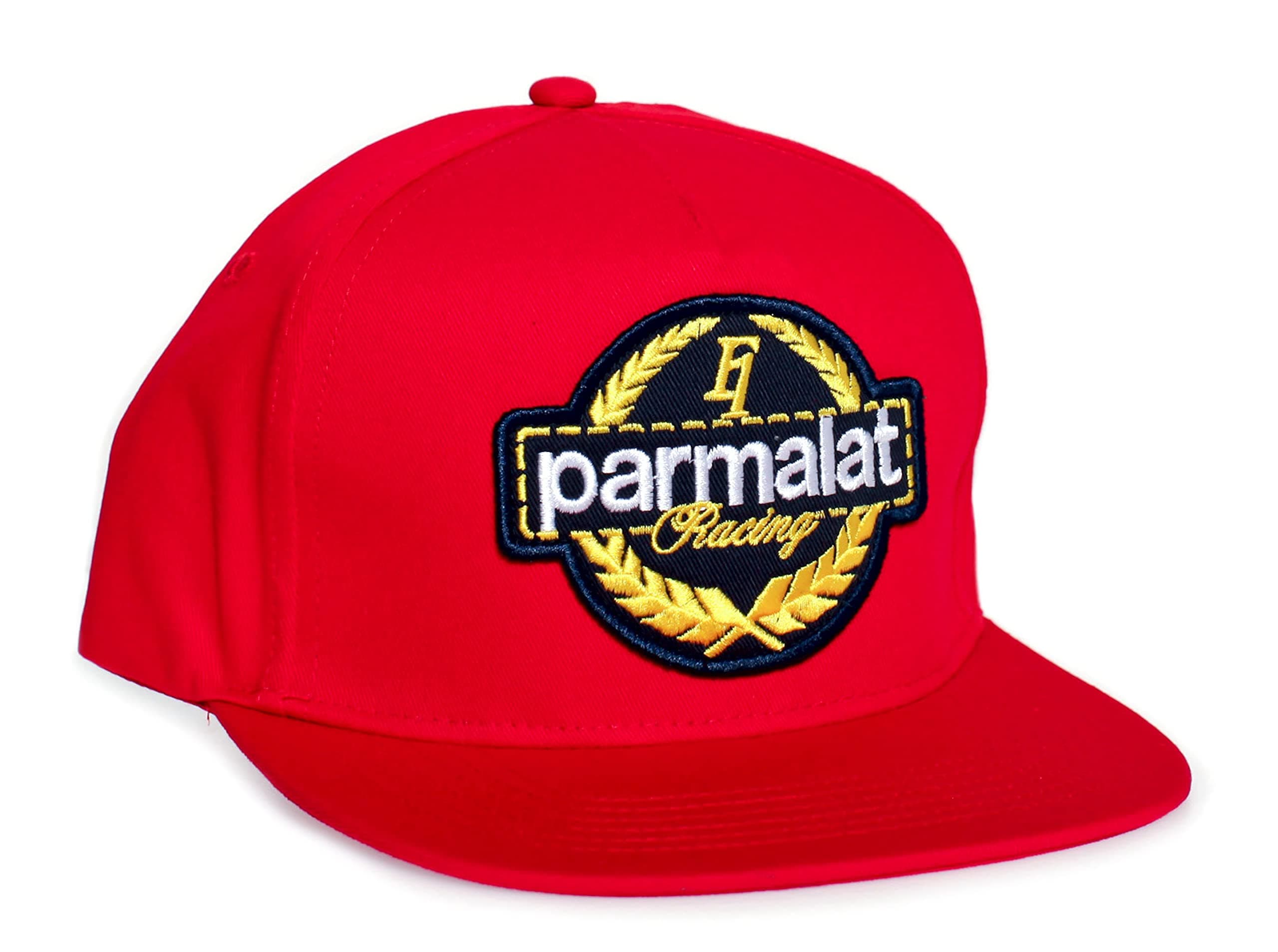 Parmalat Hat Racing Car Team Embroidered Cap Flat Red