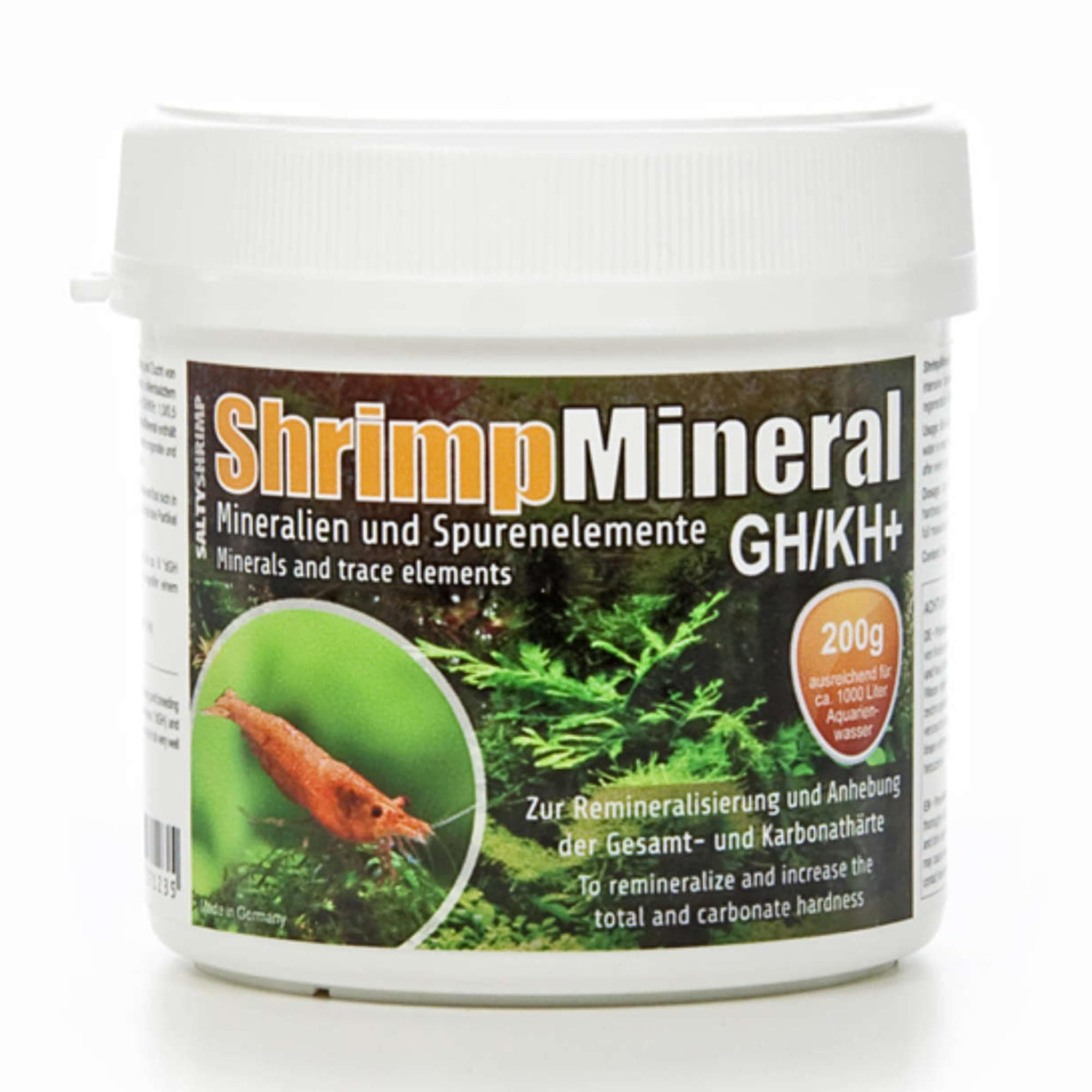 Shrimp Mineral GH/KH+ | 200g - Mineral salt. Specially developed for keeping & breeding shrimps. For neutral aquarium water & remineralisation