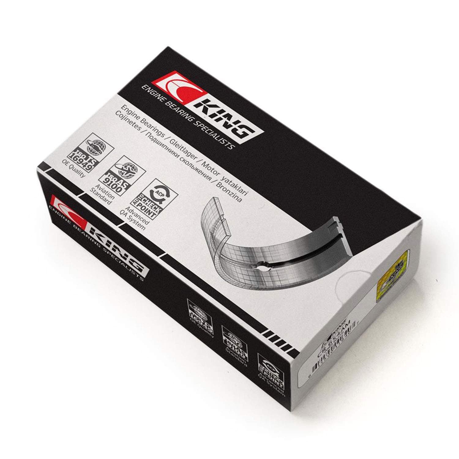 King CR888SM STD Connecting Rod Bearings Compatible with TOYOTA 1UZ-FE 2UZ-FE 3UZ-FE