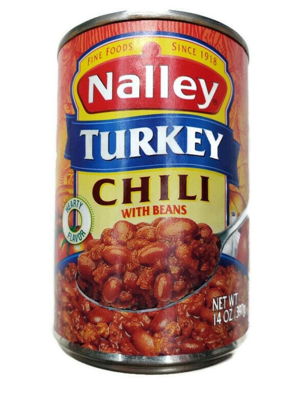 NalleyTurkey Chili Carne with Beans 14 Oz (Pack of 6)