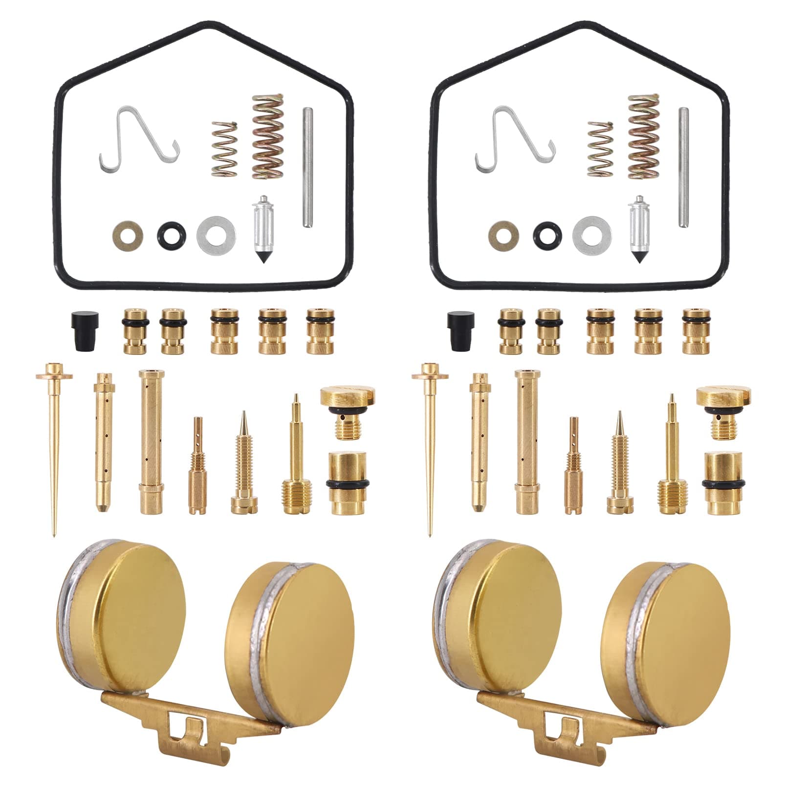 KIPA Carburetor Rebuild Repair Kit With Float Replace for 1970-1973 CB350 CL350 Twins, Carb # 3D, 722A, 726A & 728A On engine number 1065279