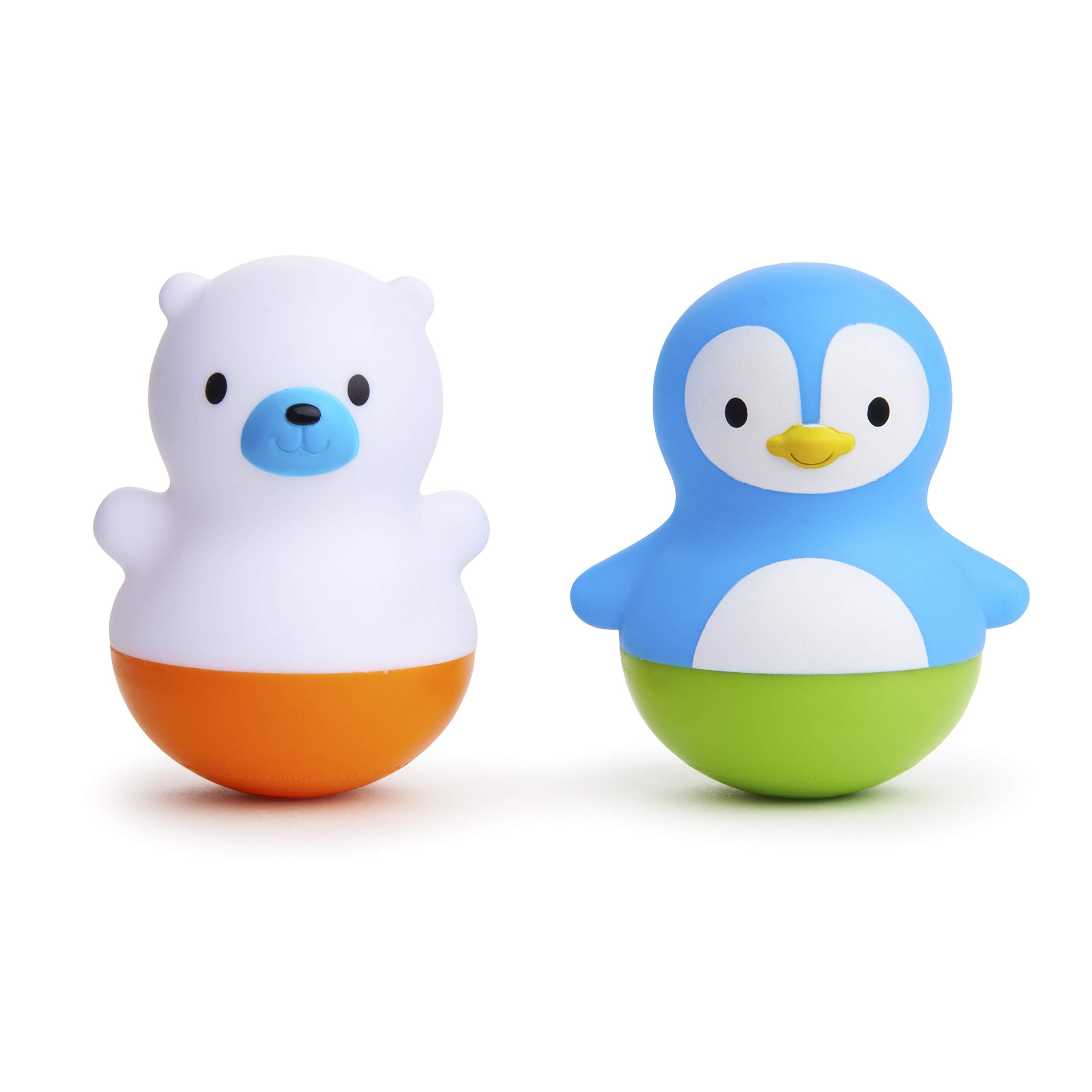 Bath Bobbers Mold Free Baby and Toddler Bath Toy, 6+ Months, Polar Bear/Penguin
