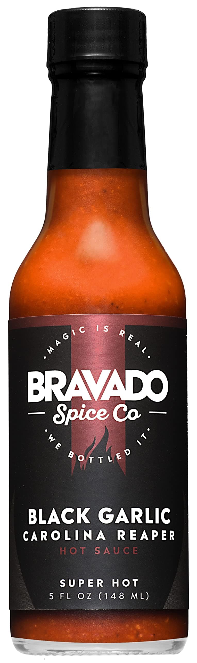 Bravado Spice Black Garlic Carolina Reaper | Hot Ones Hot Sauce | Gluten Free | Vegan | All Natural