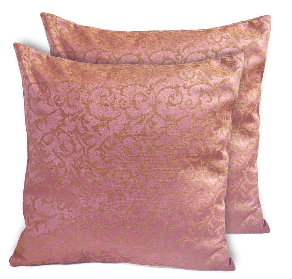 CushionArt Interra 18x18in Throw Pillow Cushion Cover - Pink - Set of 2