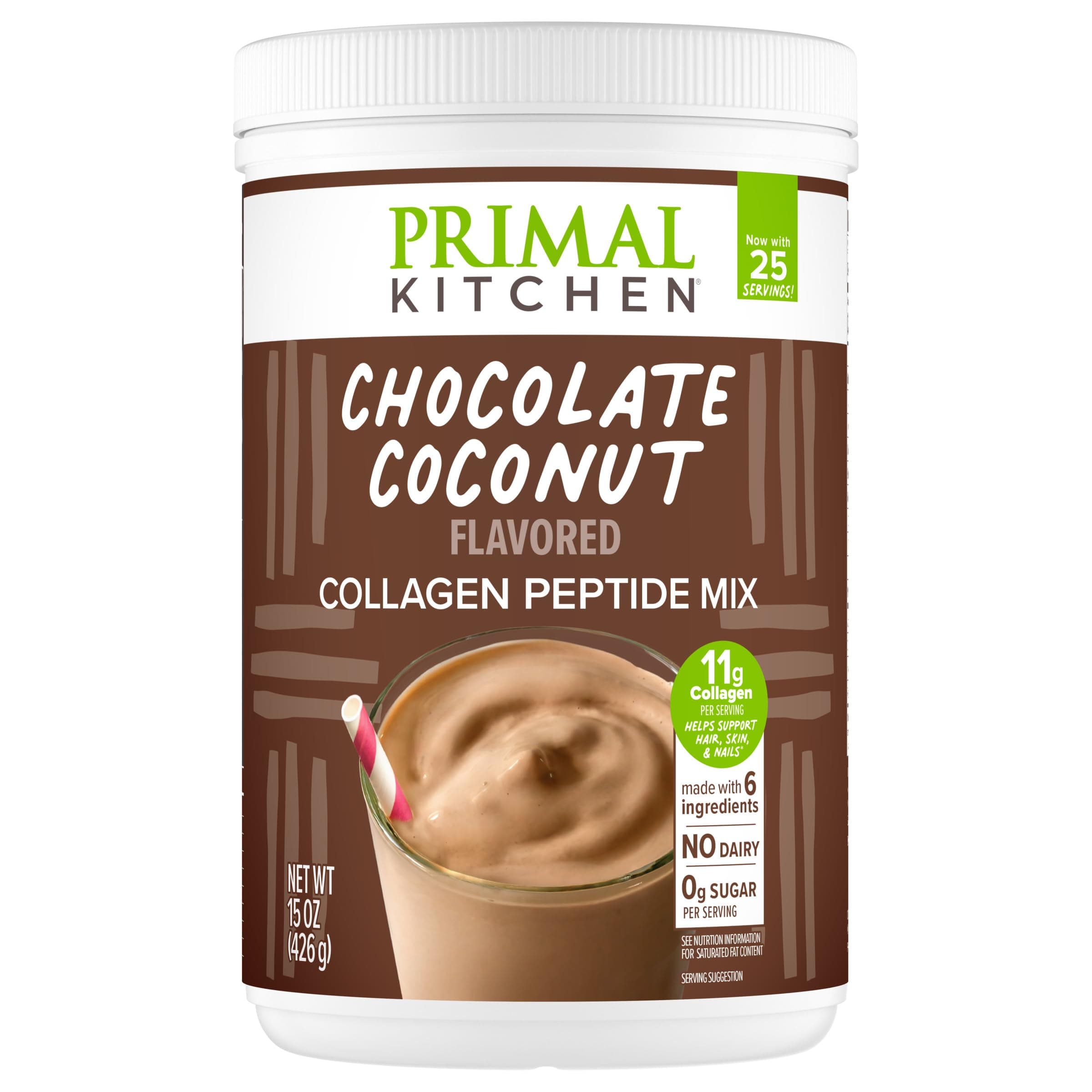 Grass-Fed Collagen Peptide Fuel Drink Mix Chocolate Coconut