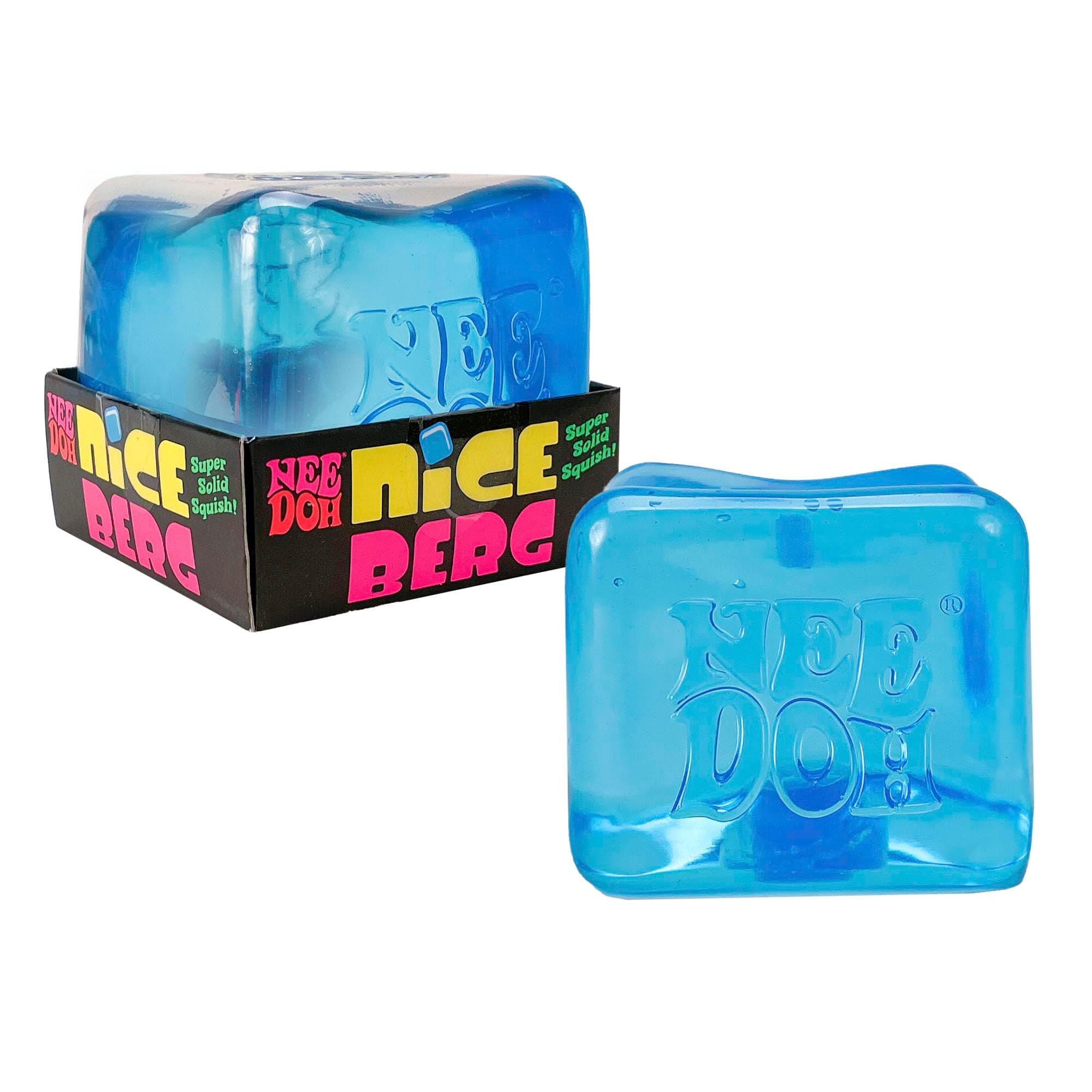 Schylling Needoh Nice Berg Cube Giant Sensory Squeeze Toy With Very Solid Texture, Ages 3 And Up, One