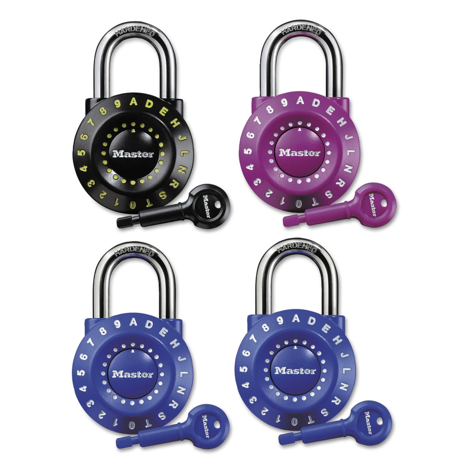Master Lock 1590D Set-Your-Own Combination Lock, Steel, 1 7/8-Inch Wide, Assorted