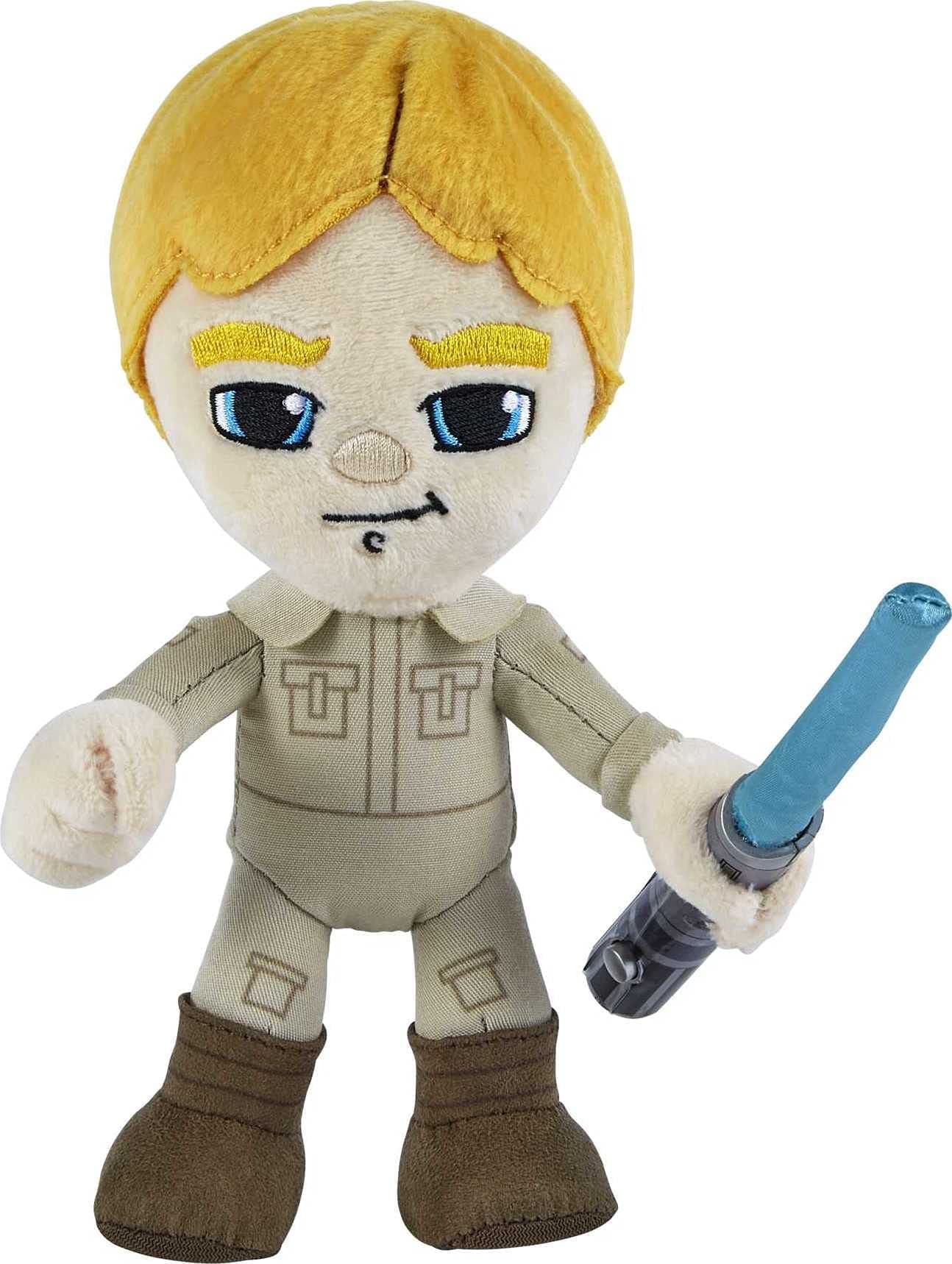 Star Wars Plush 8-Inch Luke Skywalker with Light Up Lightsaber, Soft Toy Collectable Gift for Fans Age 3 Years Old & Up Amazon Exclusive
