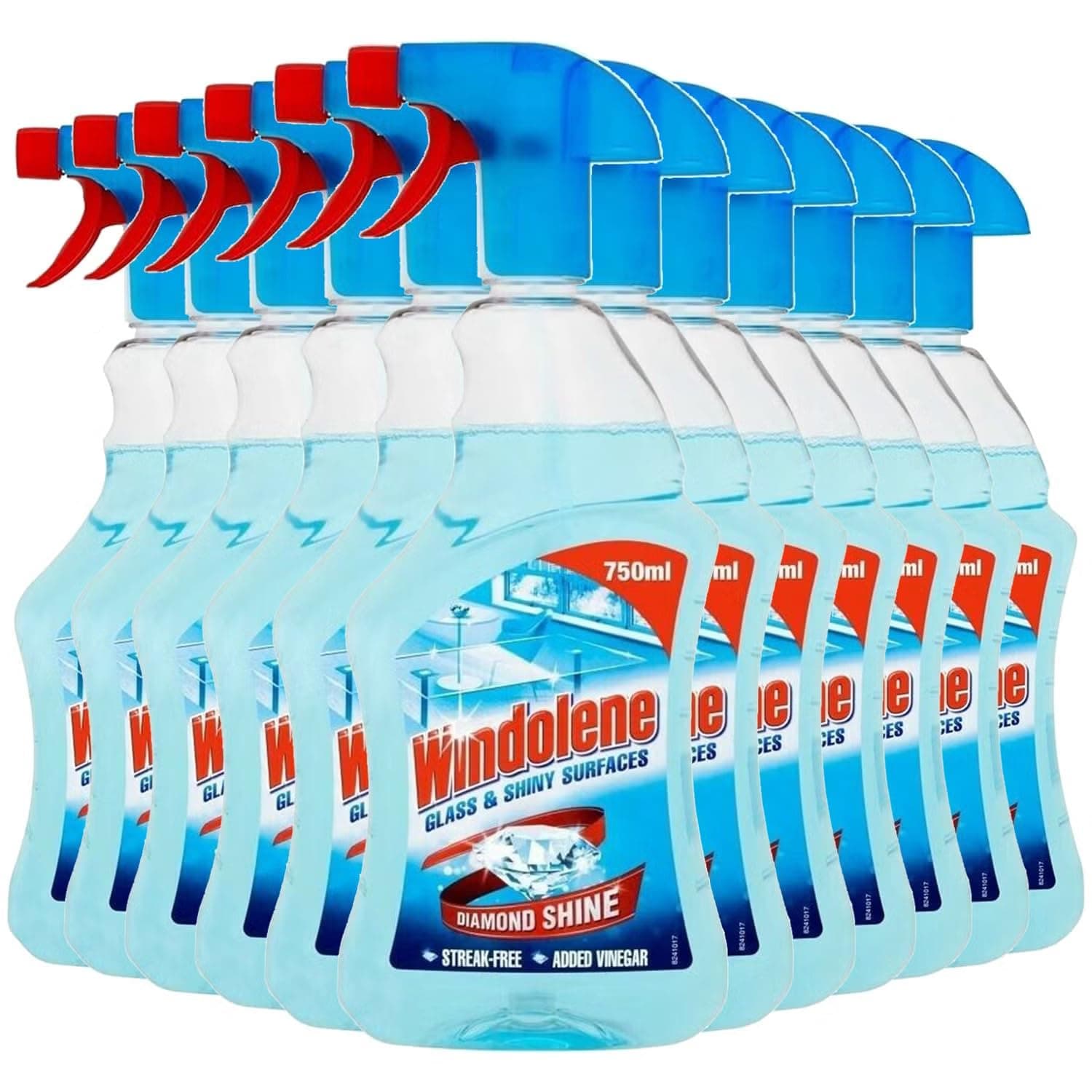 12 x Windolene Glass & Shiny Surfaces Window Cleaner Spray 750ml Diamond Shine