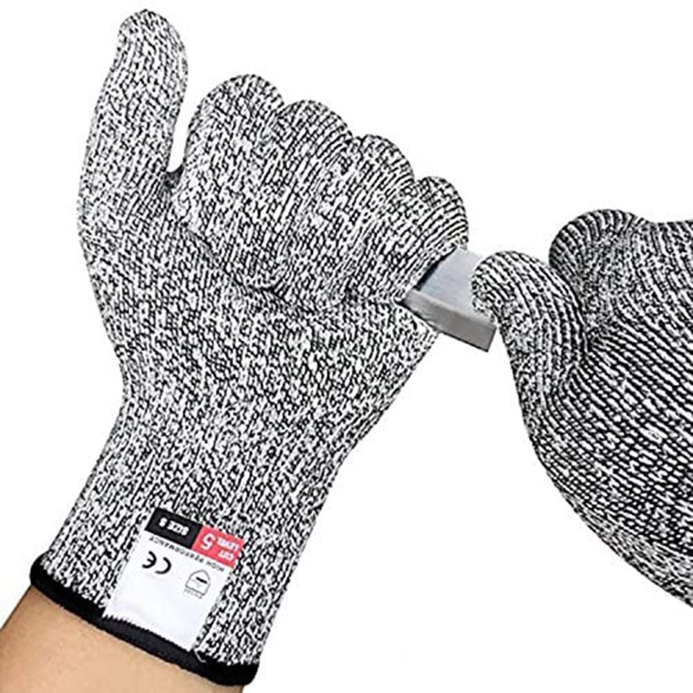 Cut Resistant Gloves, Work Gloves,Digital High Performance Level 5 Protection, Food Grade Kitchen Glove (M)