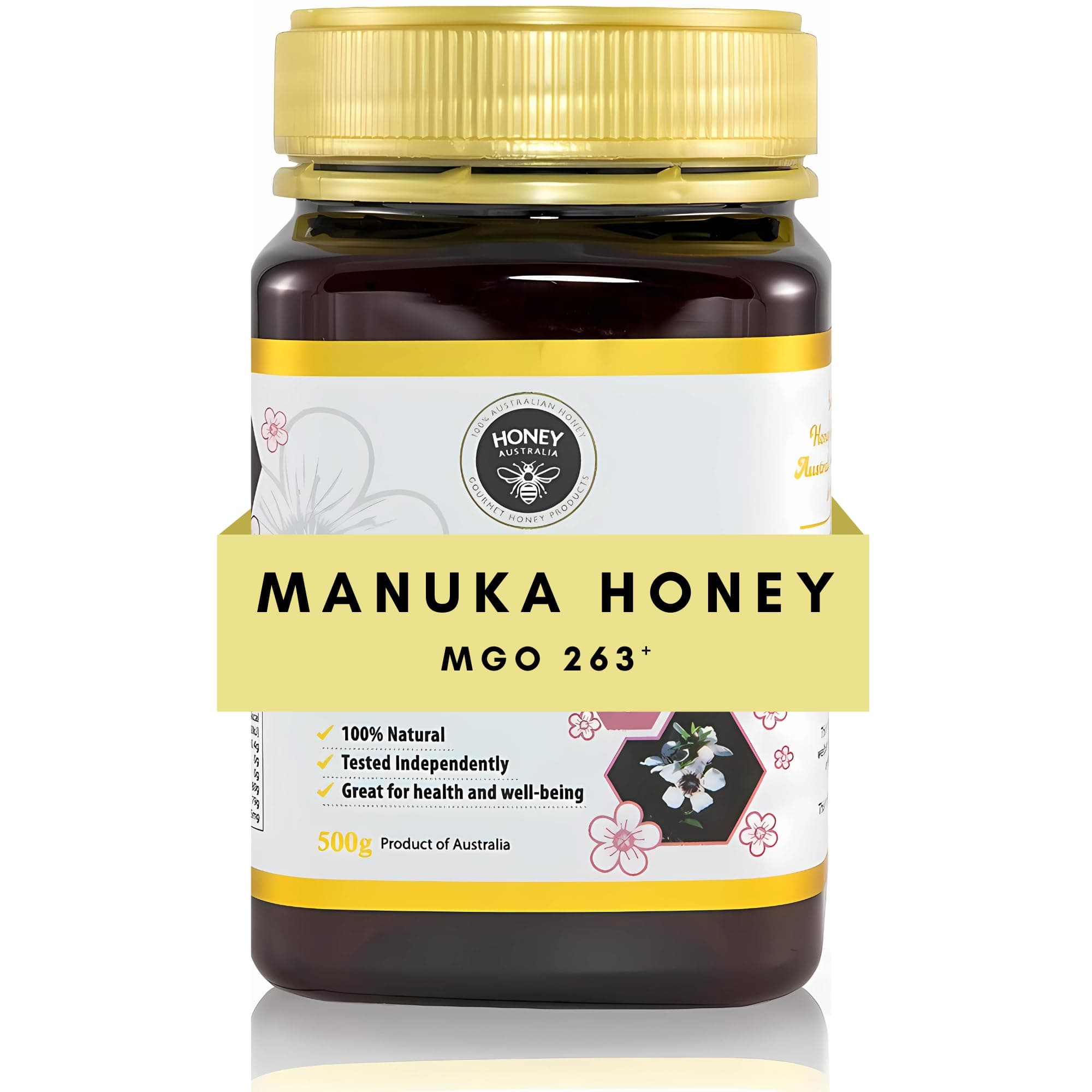 Manuka Honey MGO 263+ | 17.6 oz | Raw, Organic, Pure Honey for Daily Wellness & Energy | Natural Sweetener & Health Boost | Rich in Nutrients, Delicious, Creamy Flavor