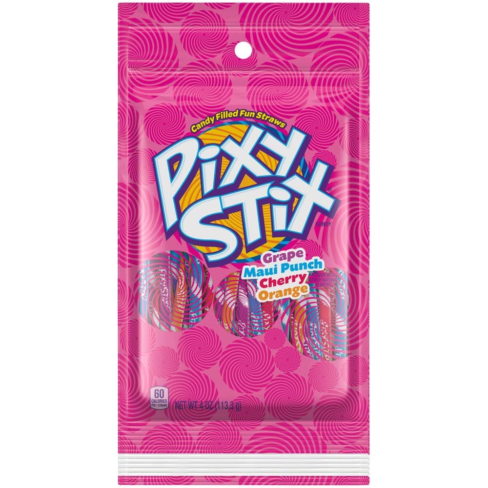 Pixy Stix Candy Filled Fun Straws, 4 Ounce, Pack of 12