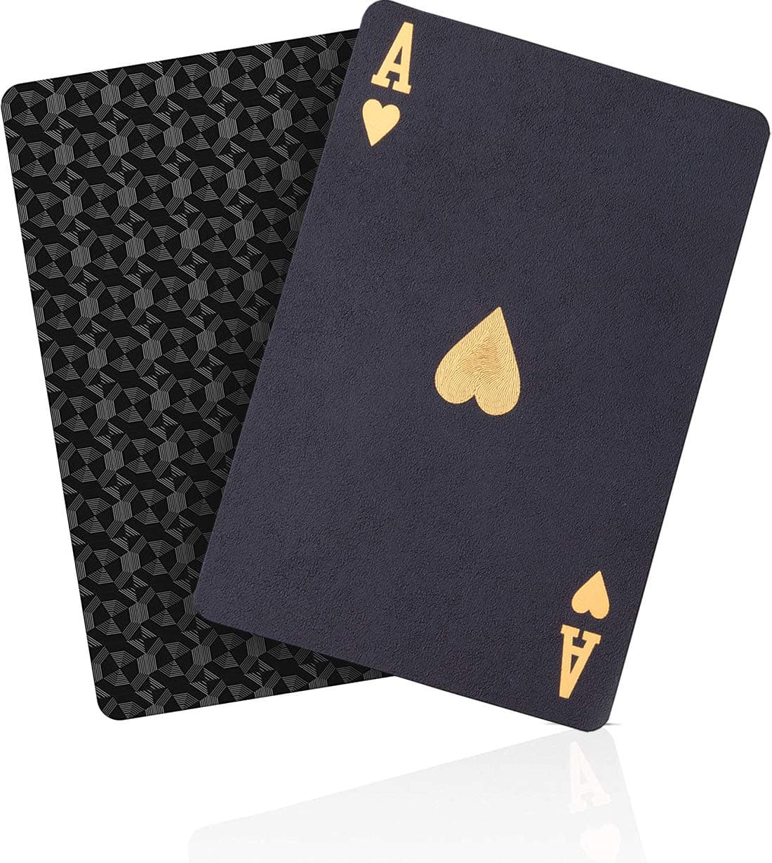 ACELION Waterproof Playing Cards, Plastic Playing Cards, Deck of Cards, Gift Poker (Black Diamond Cards)