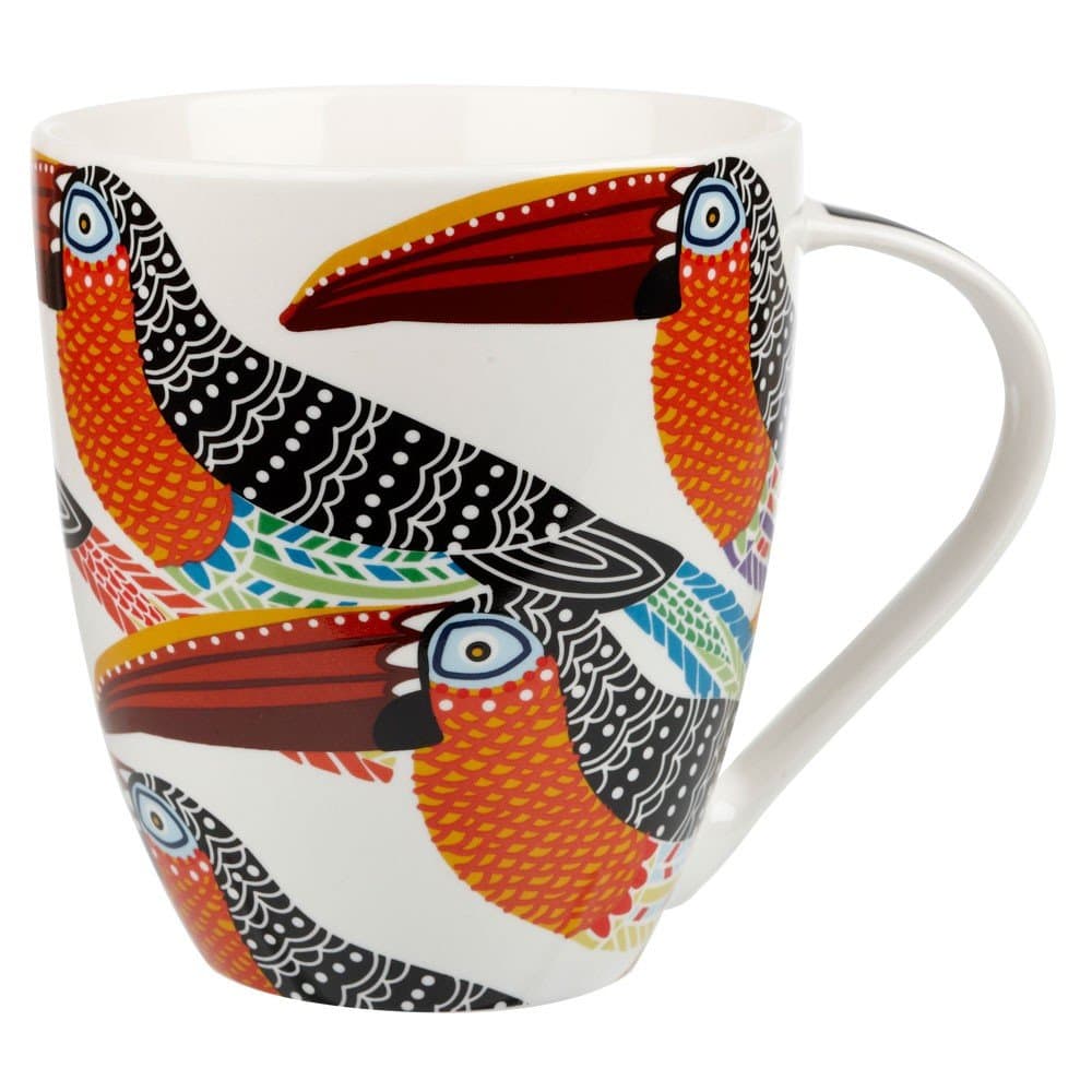 Queens PARB00061 Tribal Toucans Mug - Multi-Colour