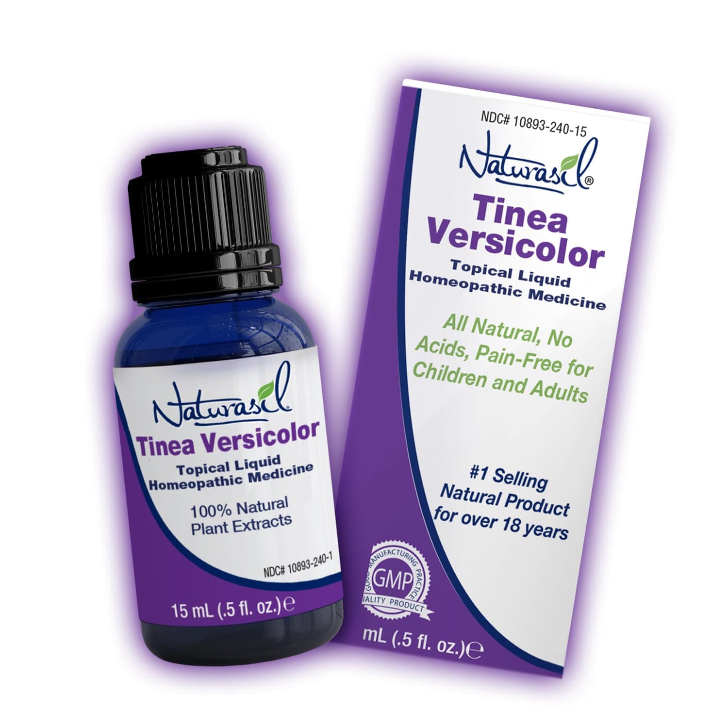 Tinea Versicolor Treatment Oil - 15ml | Max-Strength Tinea Relief from Skin Discoloration & Itch | Powerful Antifungal Formula | Child & Adult Safe by Naturasil