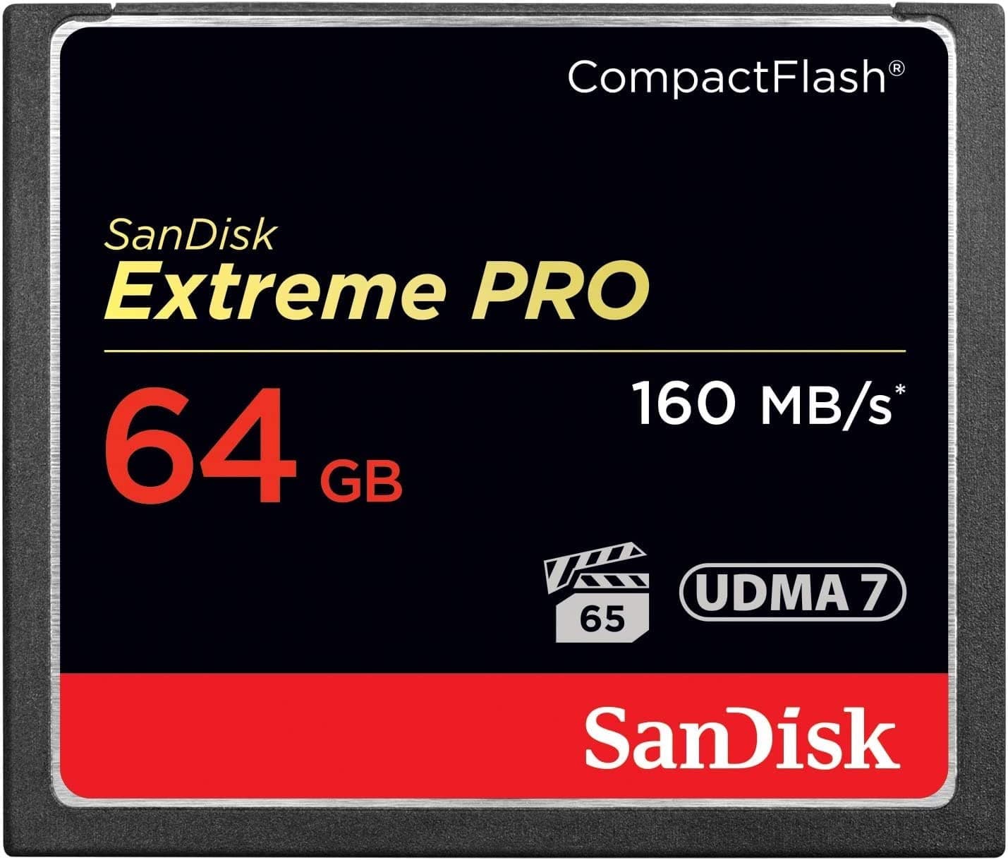 64GB Extreme Pro CF 160MBs memory card CompactFlash