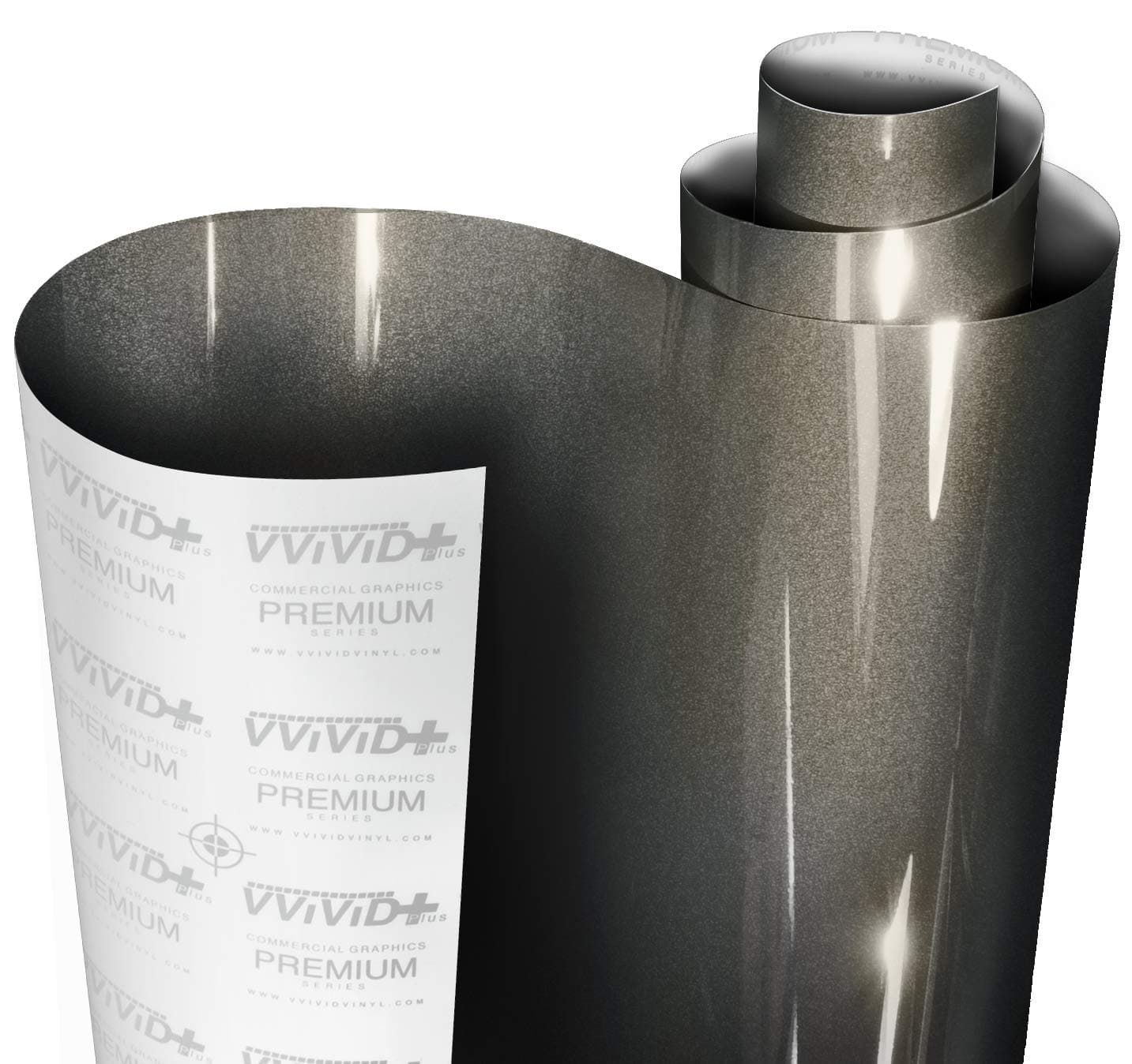 Ultra Gloss Candy Charcoal Grey Vinyl Car Wrap Premium Paint Replacement Film Roll with Nano Air Release Technology, Stretchable Protective Cap Liner, Self Adhesive (100ft x 5ft)