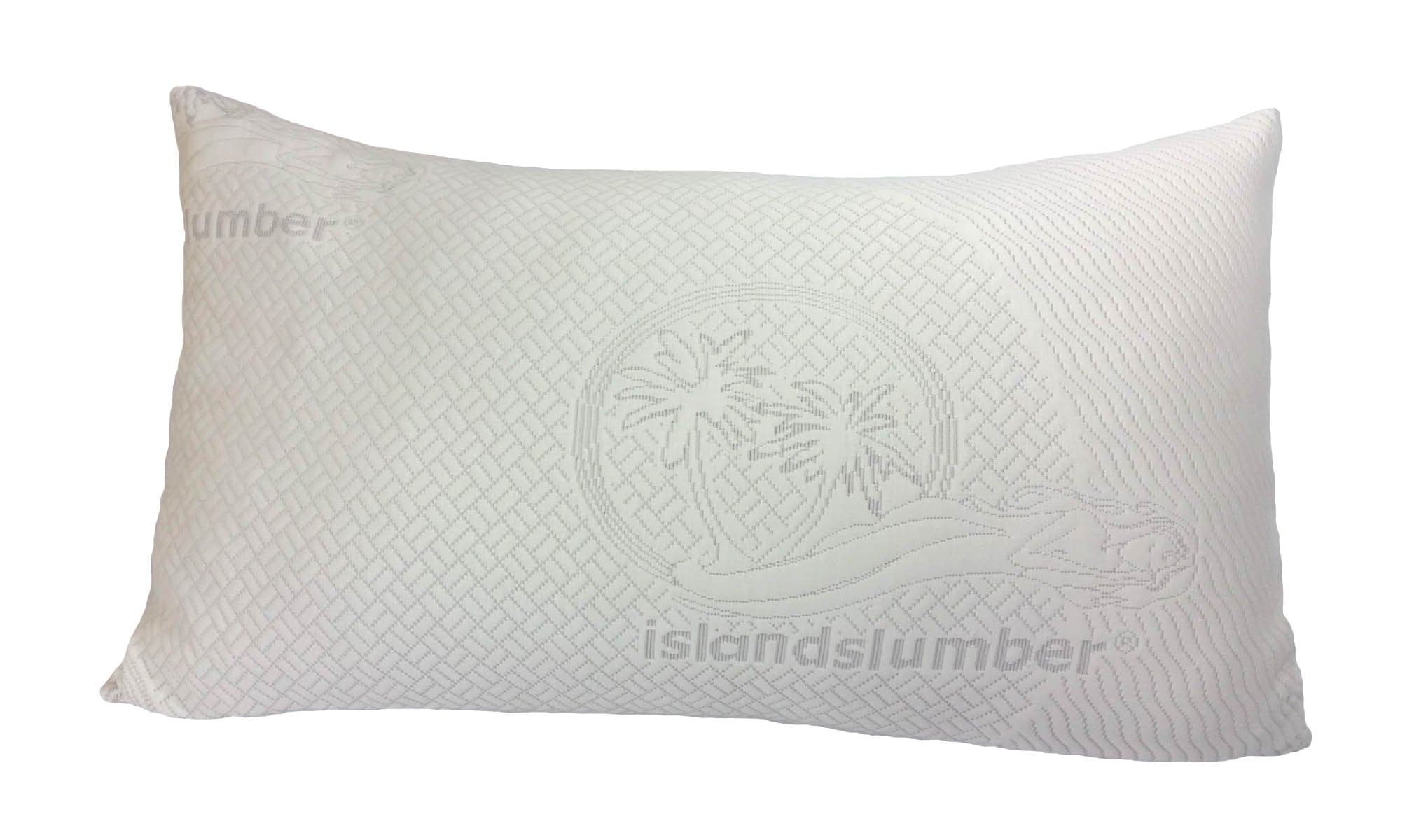 Island Slumber Ultra Soft Luxury Bamboo Shredded Memory Foam Pillow Cool Control Breathable | Adjustable Inner Cover Firmness to Softness| Sleep Oasis King