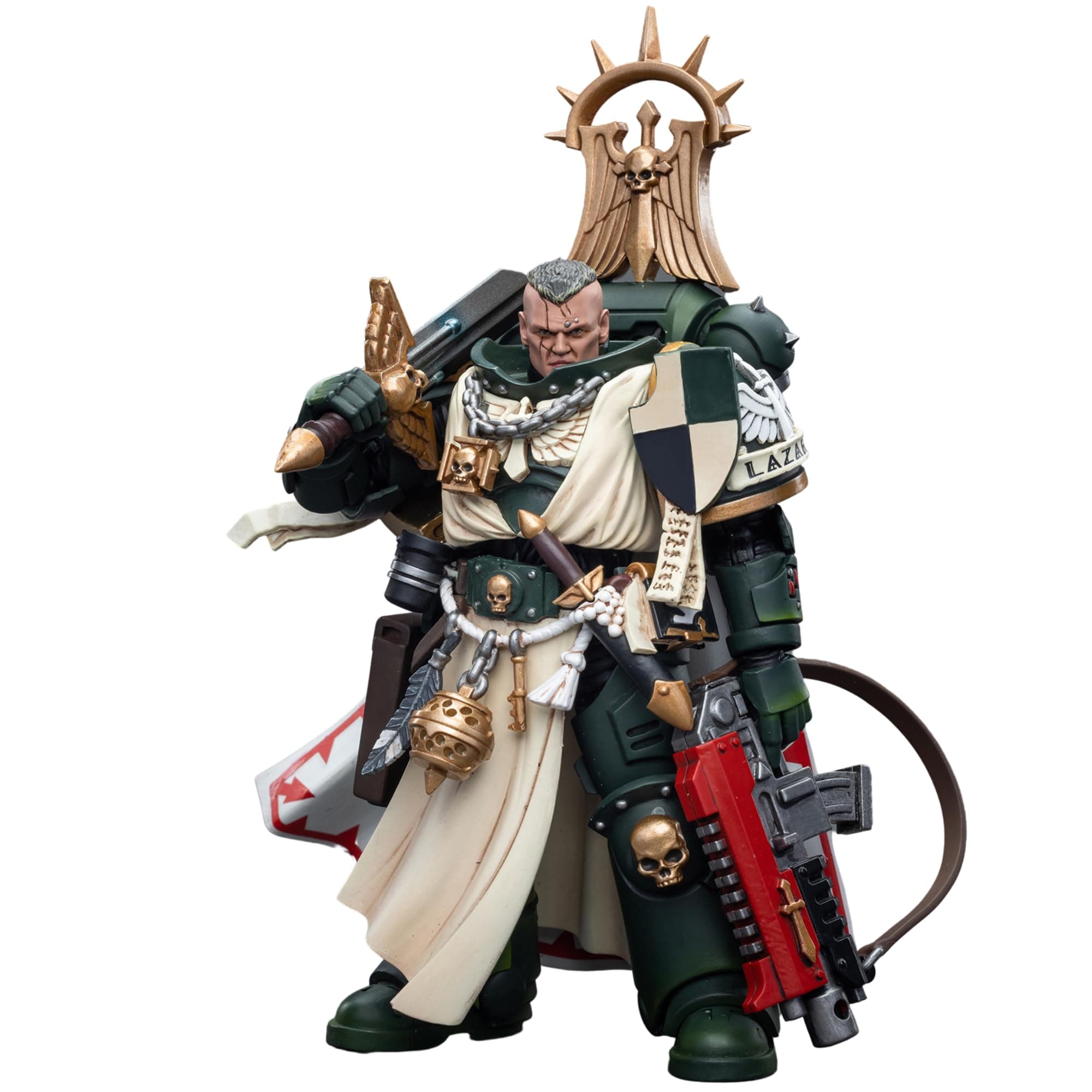Warhammer 40,000 1/18 Action Figure Dark Angels Master Lazarus Collection Model Birthday Gifts