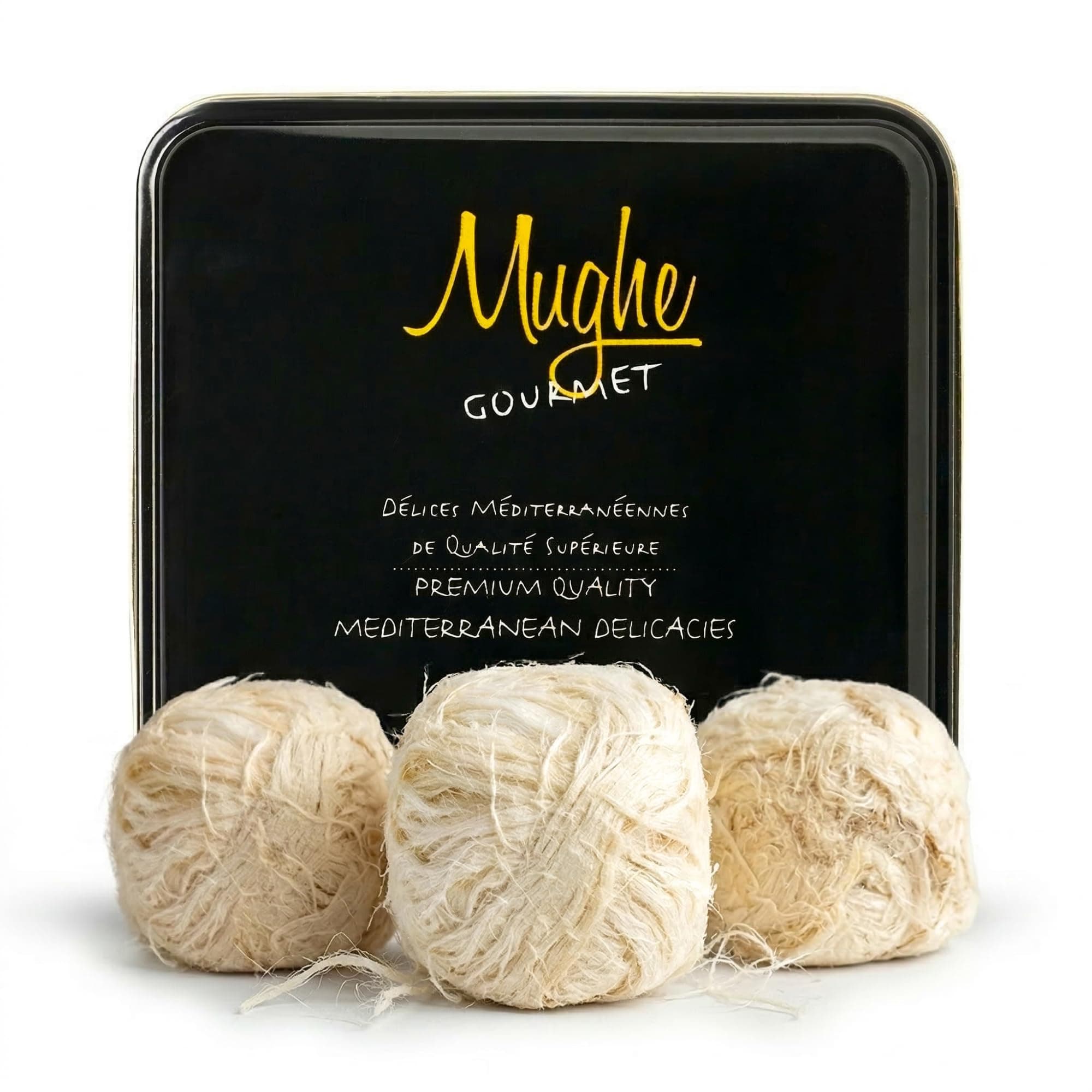 MUGHE GOURMET Luxury Turkish Cotton Candy Pismaniye Sweet (12 Fluffs)-Special Halva Candy Gift Box-Gourmet Confectionery Pishmaniye-Traditional Floss Halvah Gifts