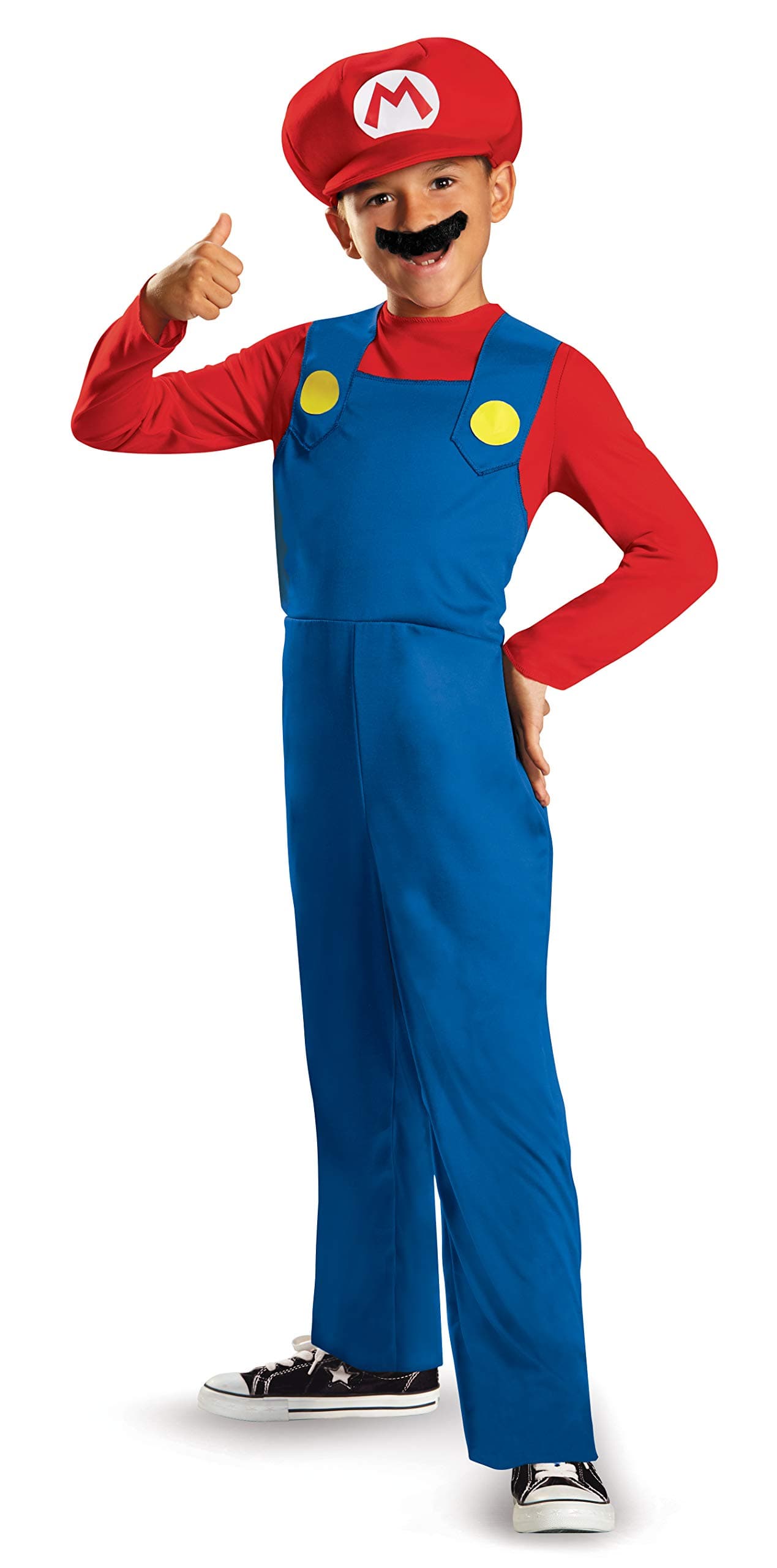Disguise Nintendo Super Mario Brothers Mario Classic Boys Costume, Medium/7-8