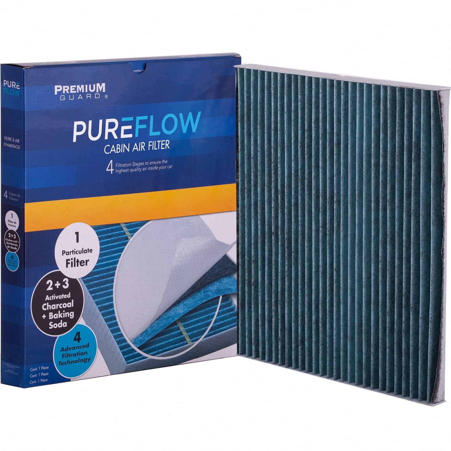 PureFlow Cabin Air Filter PC4013X | Fits 2010-2017 Chevrolet Equinox, 2011-2015 Hyundai Sonata, 2010-2017 GMC Terrain, 2011-2015 Kia Optima, 2013-2018 Hyundai Santa Fe Sport