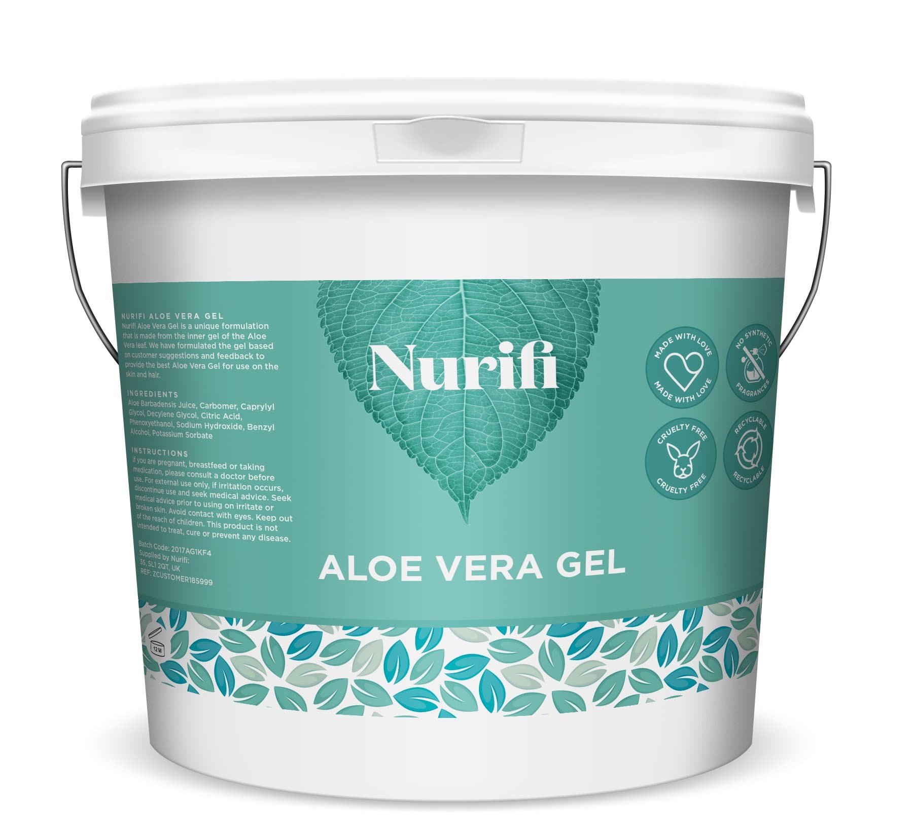 Nurifi 1KG 99% Pure Aloe Vera Gel