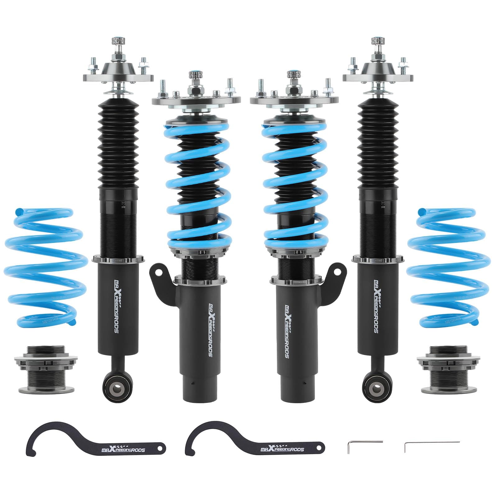 maXpeedingrods Full Coilovers Suspension Lowering Kit for BMW E46 3 Series 323i 325i 328i 330 Sedan Coupe 1998-2006 Upgrade Shock Absorber