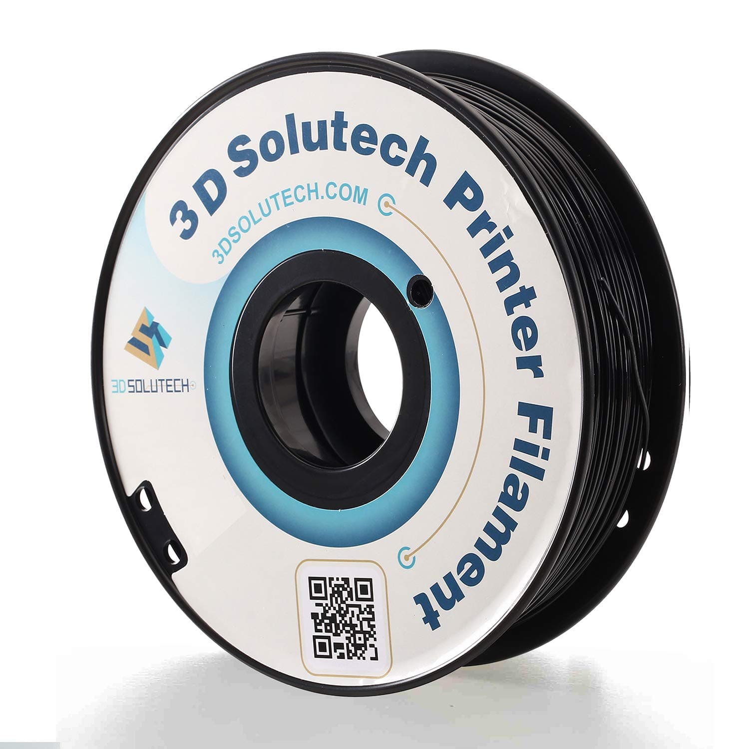 3D Solutech - PETG175BLK Real Black 1.75mm PETG 3D Printer Filament 2.2 LBS (1.0KG)