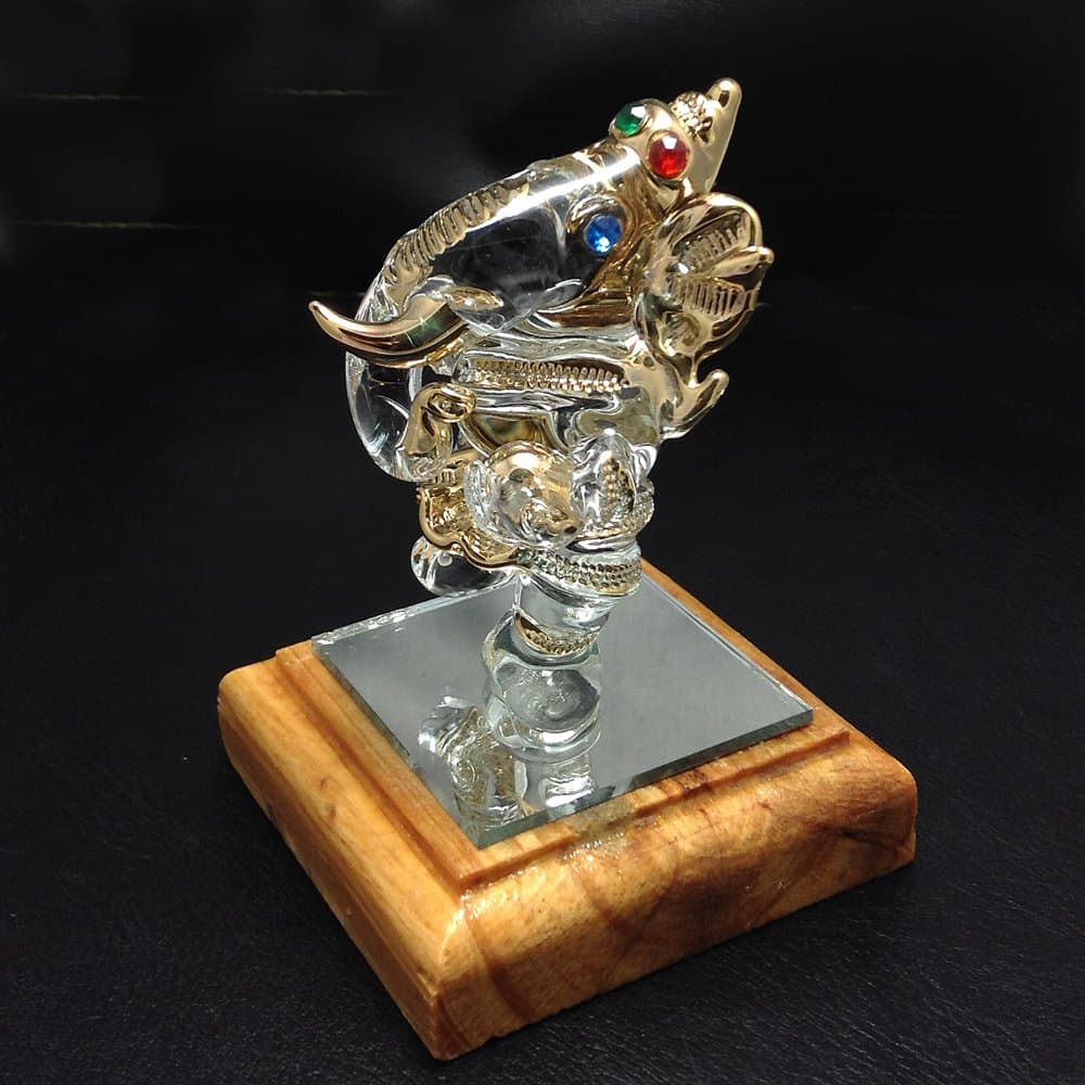 Ganesh Lord Ganesha Elephant Buddha statue glass blowing standing figures