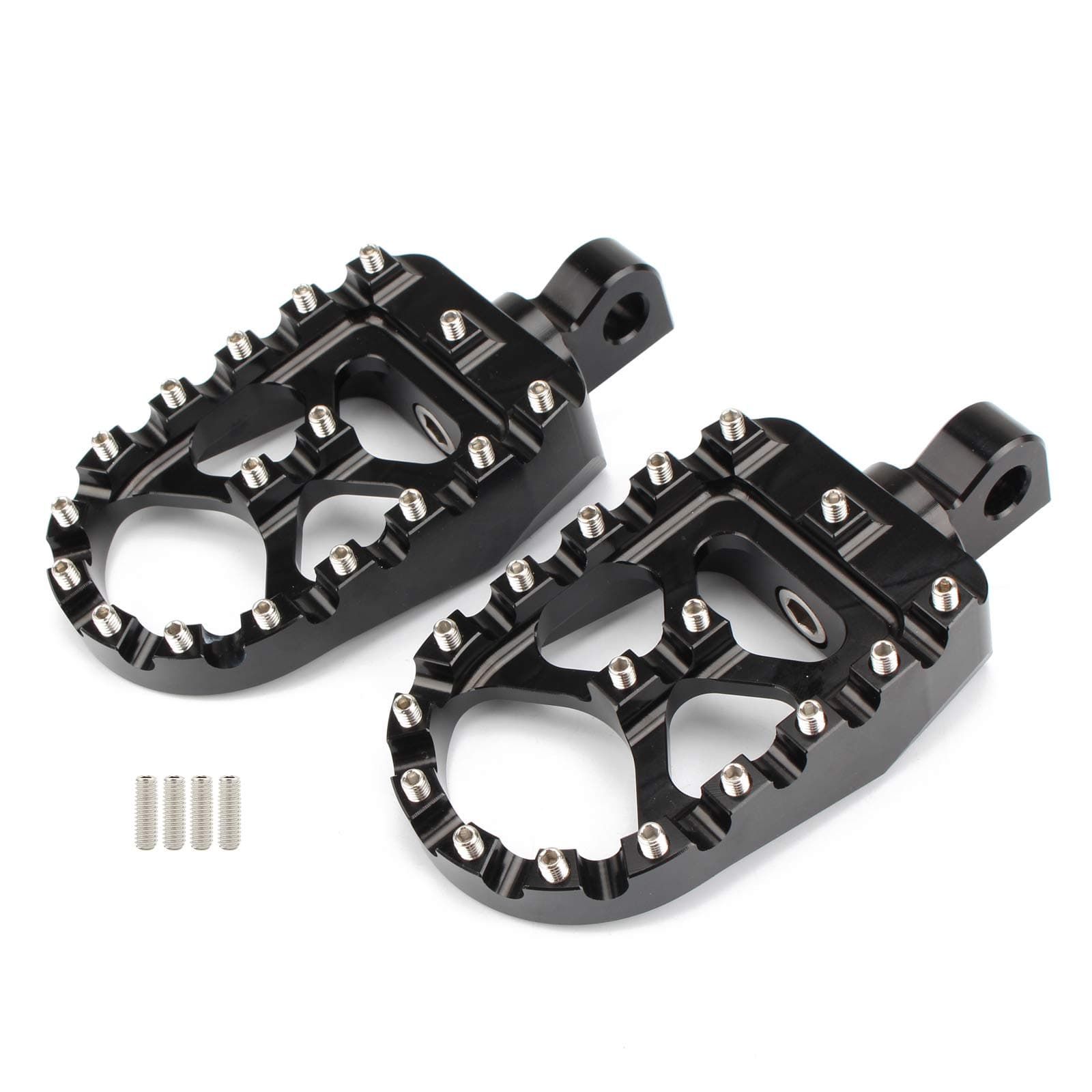 MX Offroad Wide Foot Pegs Footrest Pedal 360 Rotating Bobber for Dyna Street Bob Sportster 883 Softail Fatboy Touring Road Glide Low Rider Custom