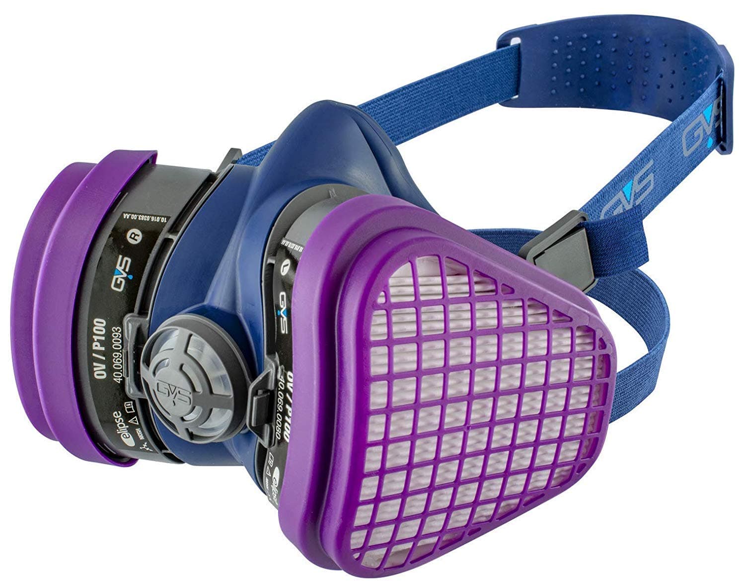 GVS SPR466 Elipse respirator with OV-P100 Filters for Dust, Organic Gases and Vapours, S/M